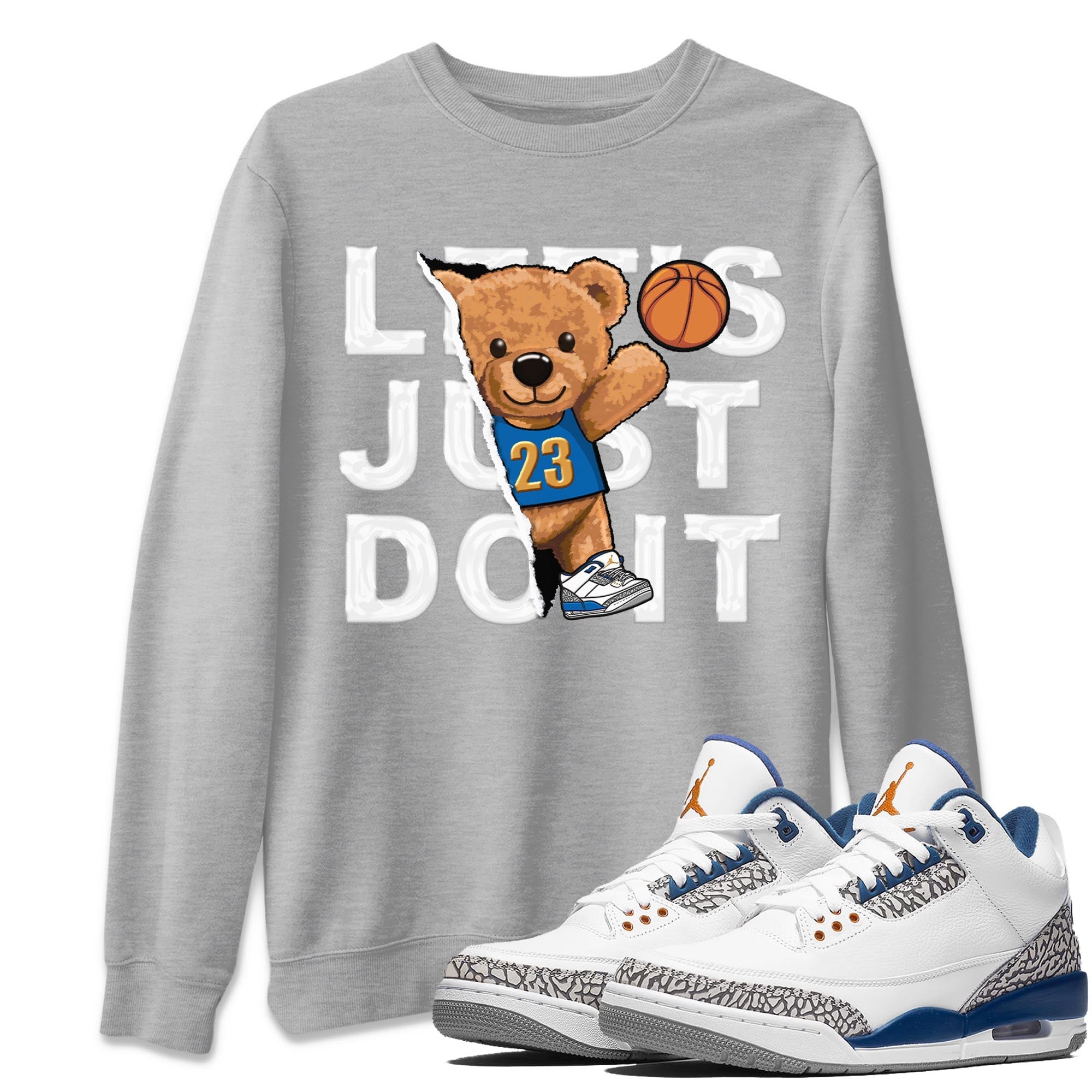 Rip Out Bear Unisex Tops - Air Jordan 3 Wizards