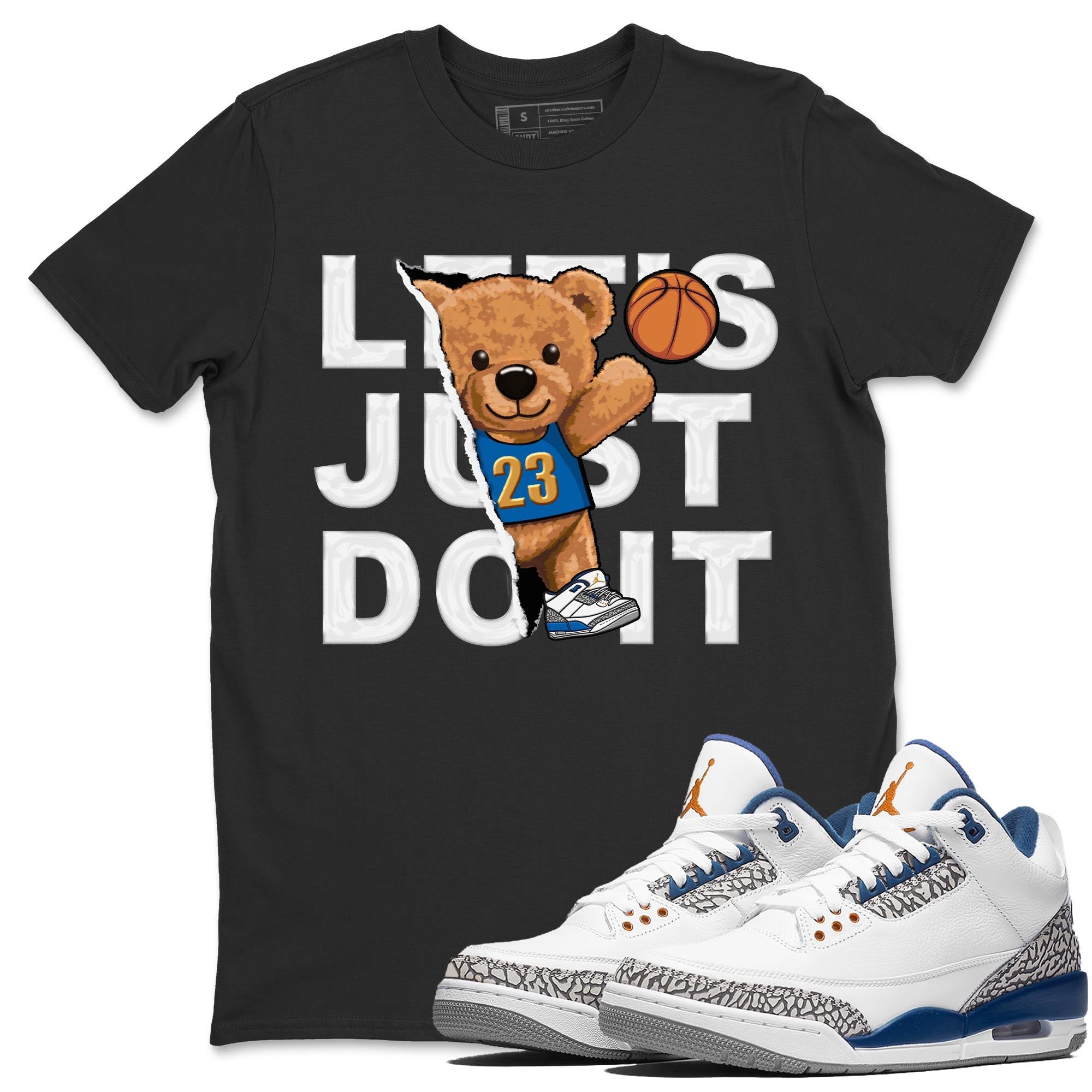 Rip Out Bear Unisex Tops - Air Jordan 3 Wizards