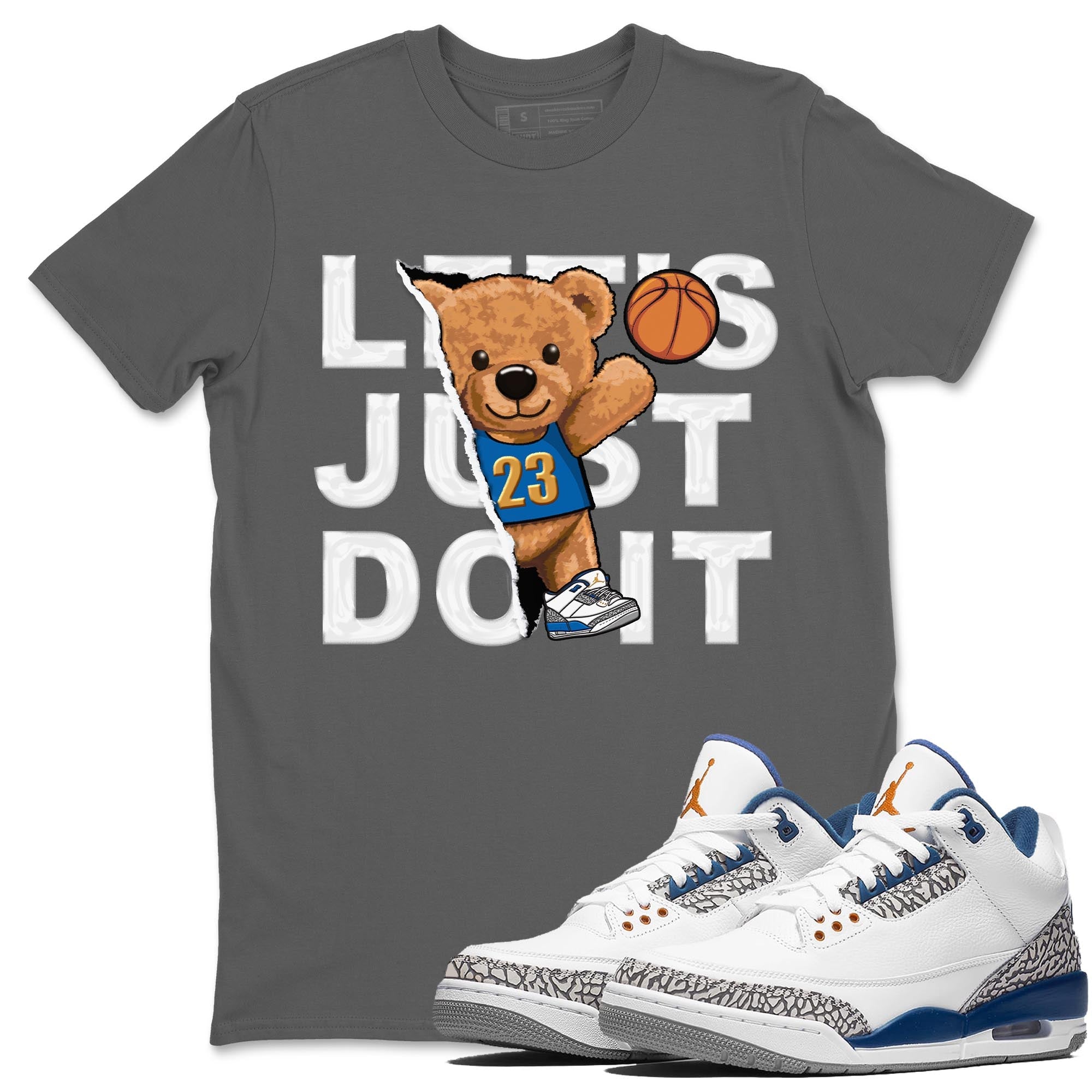 Rip Out Bear Unisex Tops - Air Jordan 3 Wizards