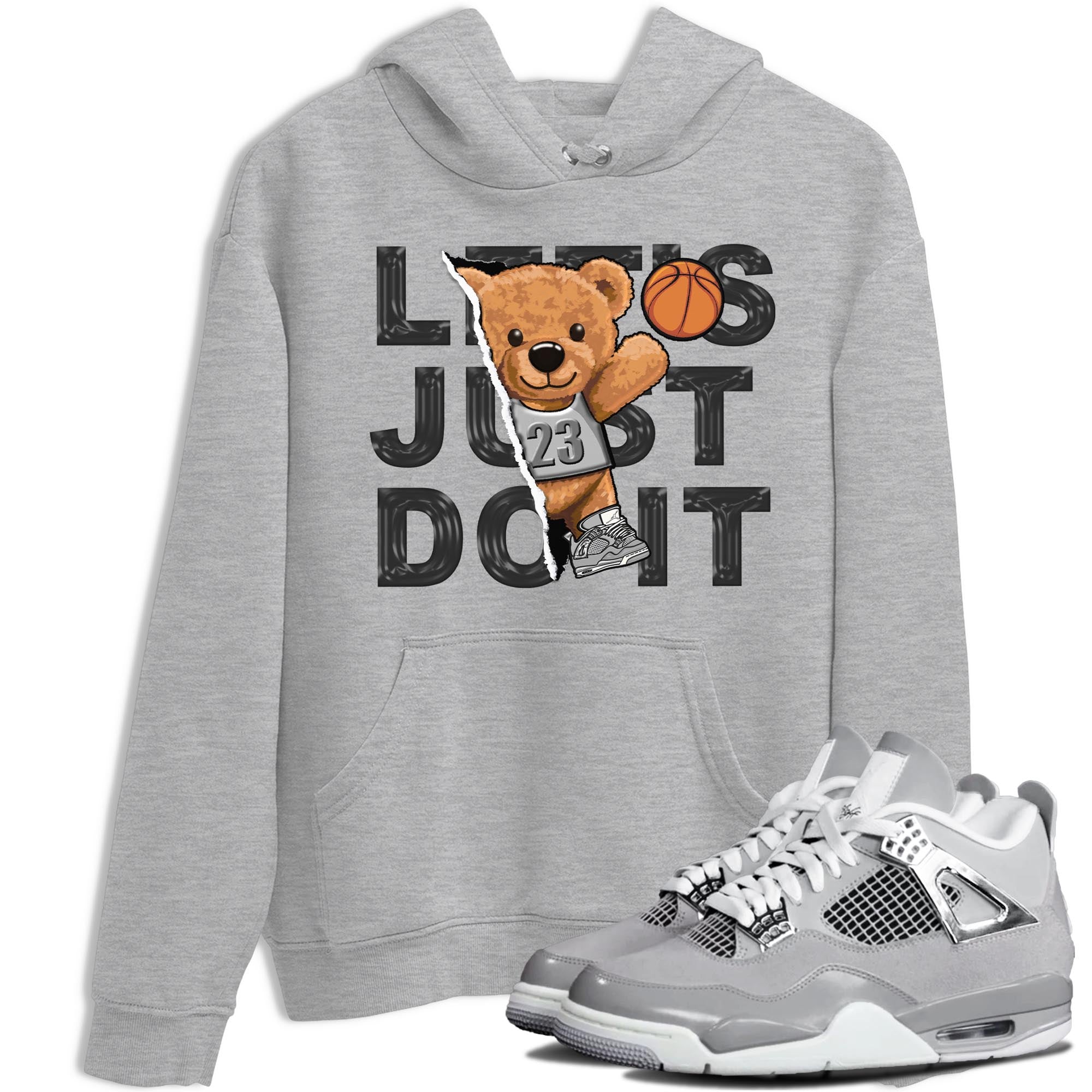 Rip Out Bear snkmatch Tee - Air Jordan 4 Frozen Moments