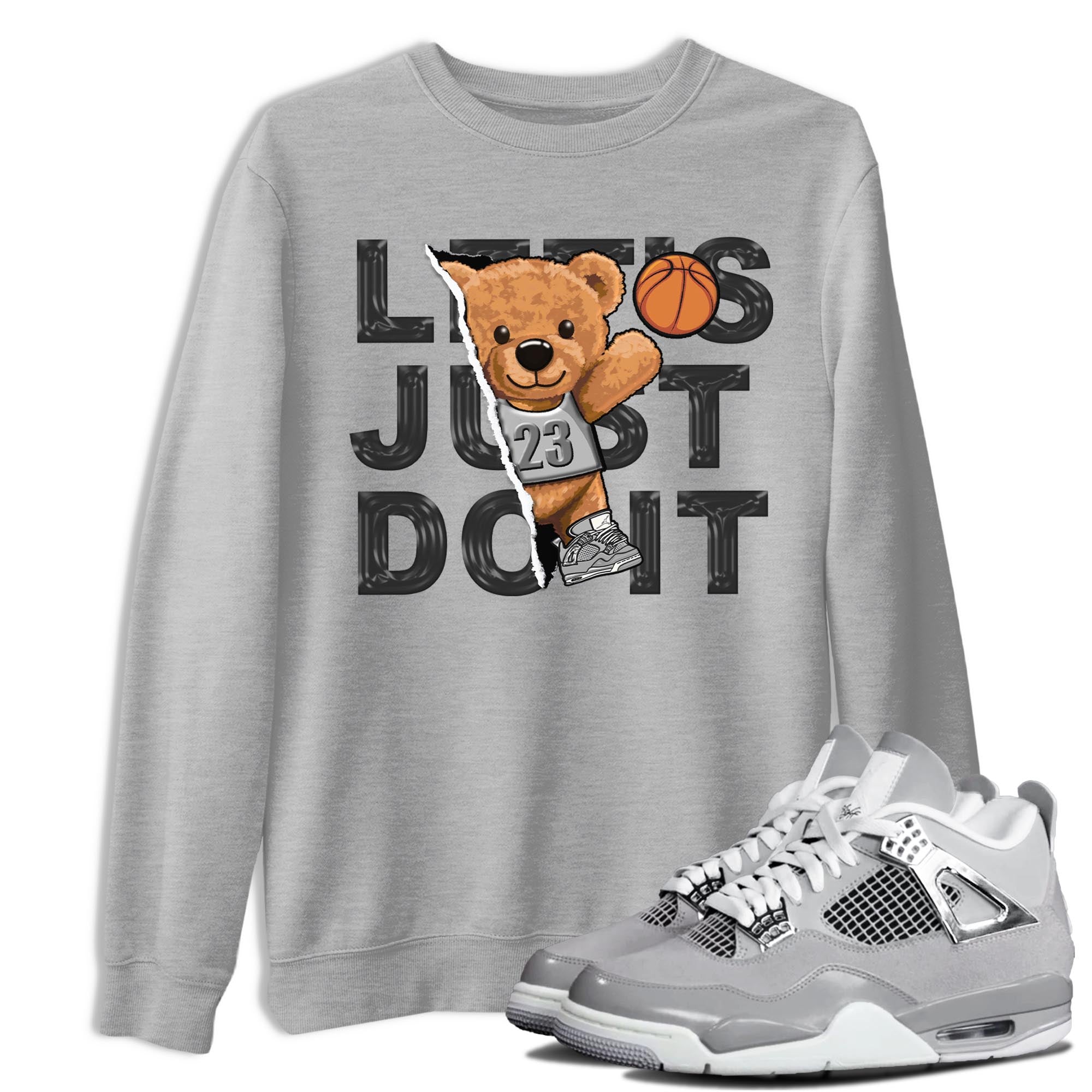 Rip Out Bear snkmatch Tee - Air Jordan 4 Frozen Moments