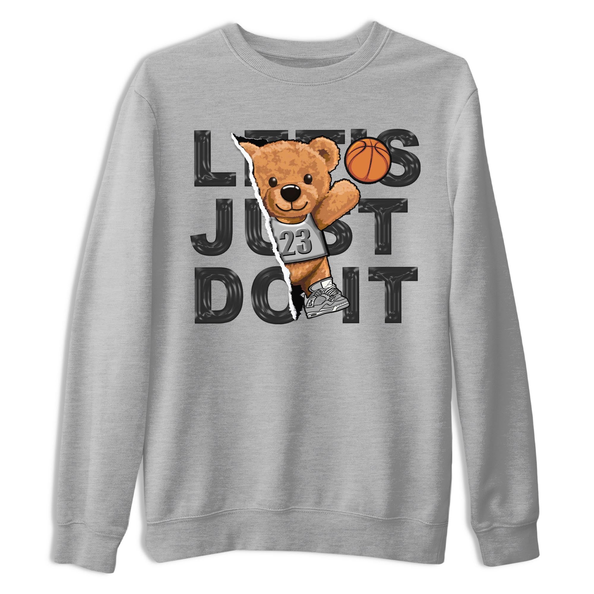 Rip Out Bear snkmatch Tee - Air Jordan 4 Frozen Moments