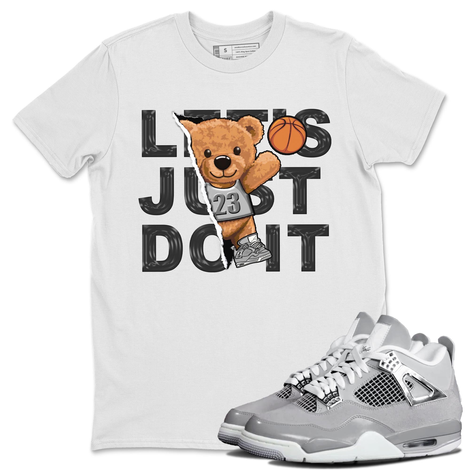 Rip Out Bear snkmatch Tee - Air Jordan 4 Frozen Moments