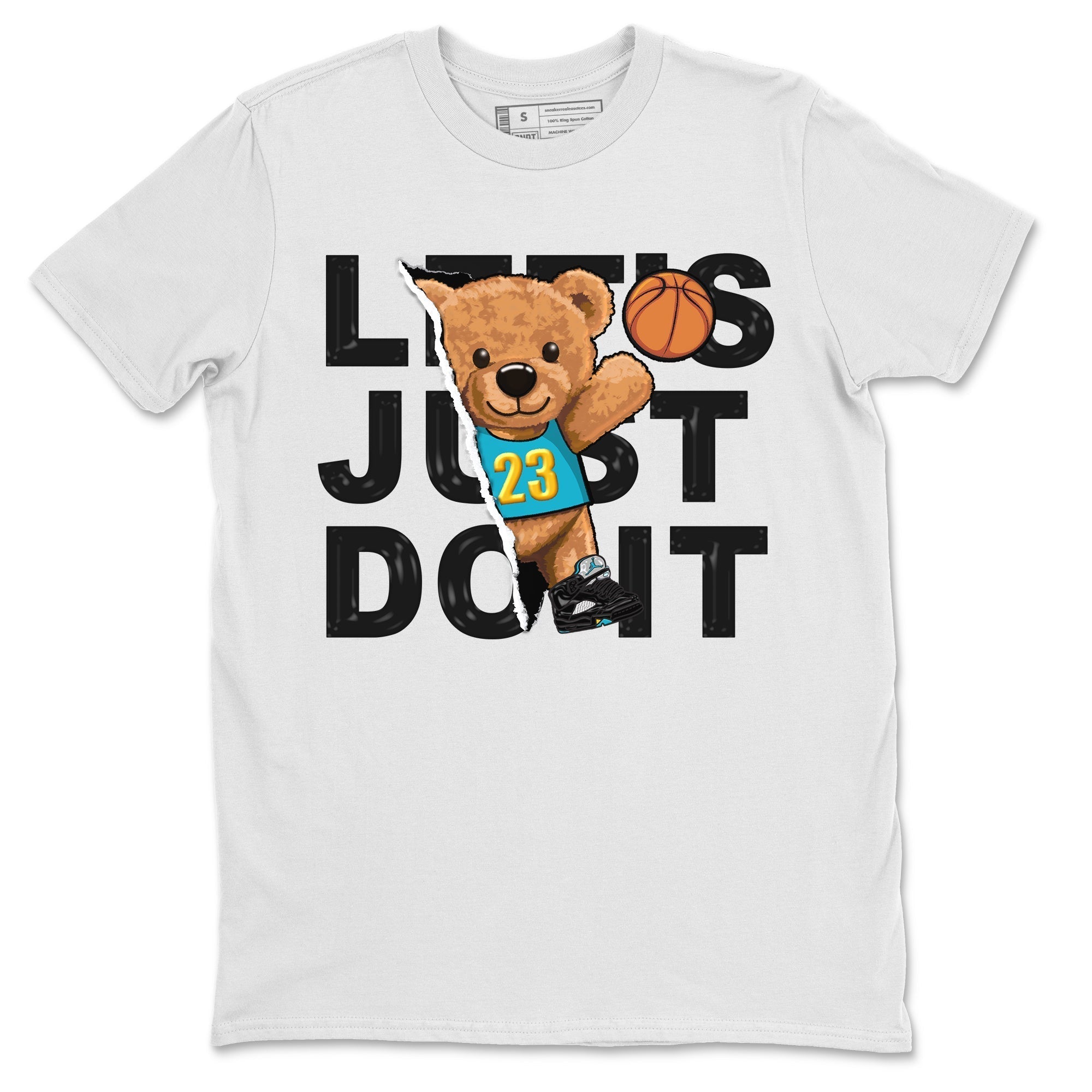 Rip Out Bear Unisex Tops - Air Jordan 5 Aqua