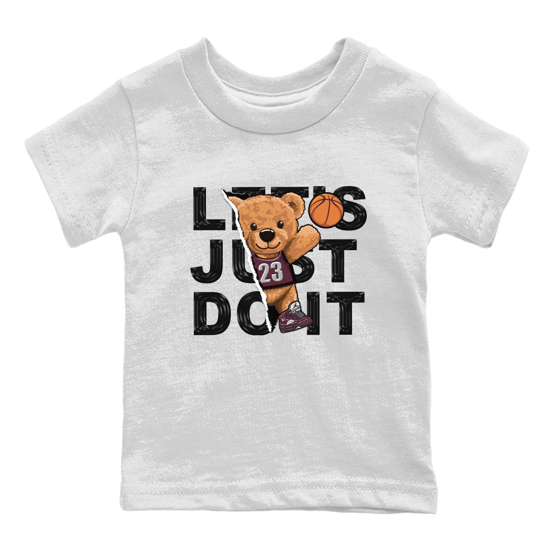 Rip Out Bear snkmatch Tee Kids - Air Jordan 5 Burgundy