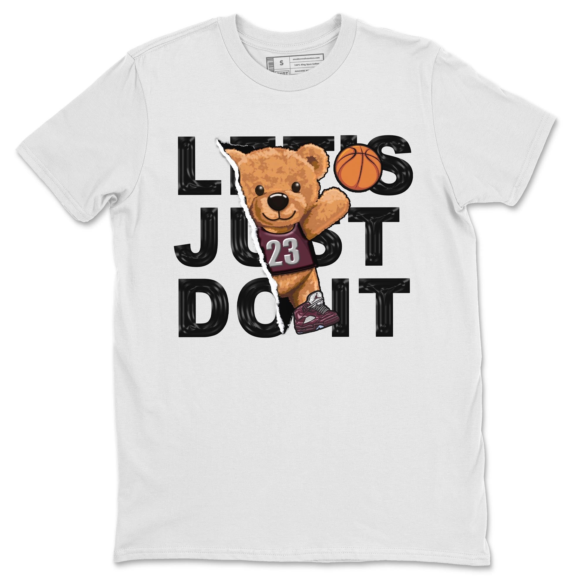 Rip Out Bear snkmatch Tee - Air Jordan 5 Burgundy