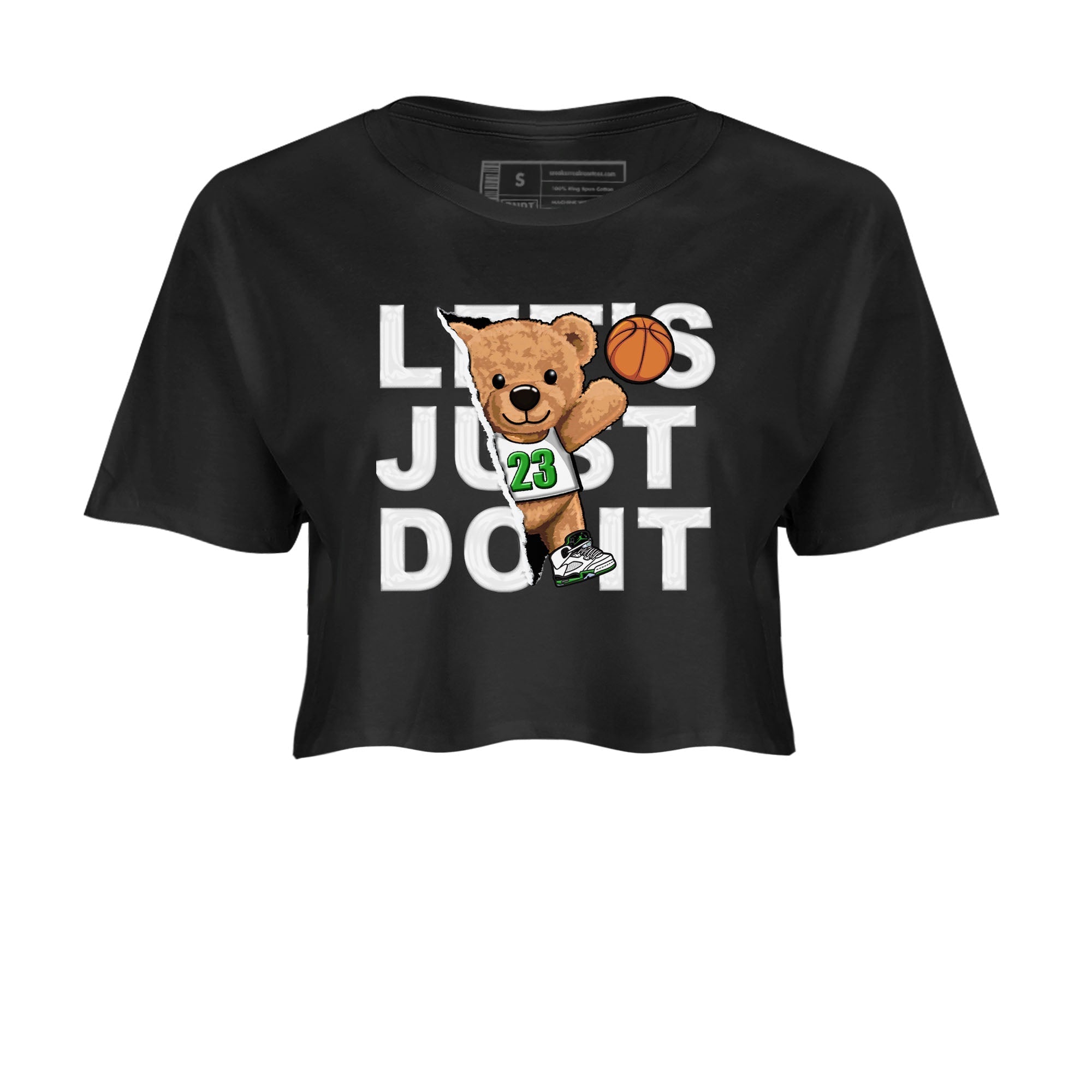 Rip Out Bear snkmatch Women's Top - Air Jordan 5 Lucky Green