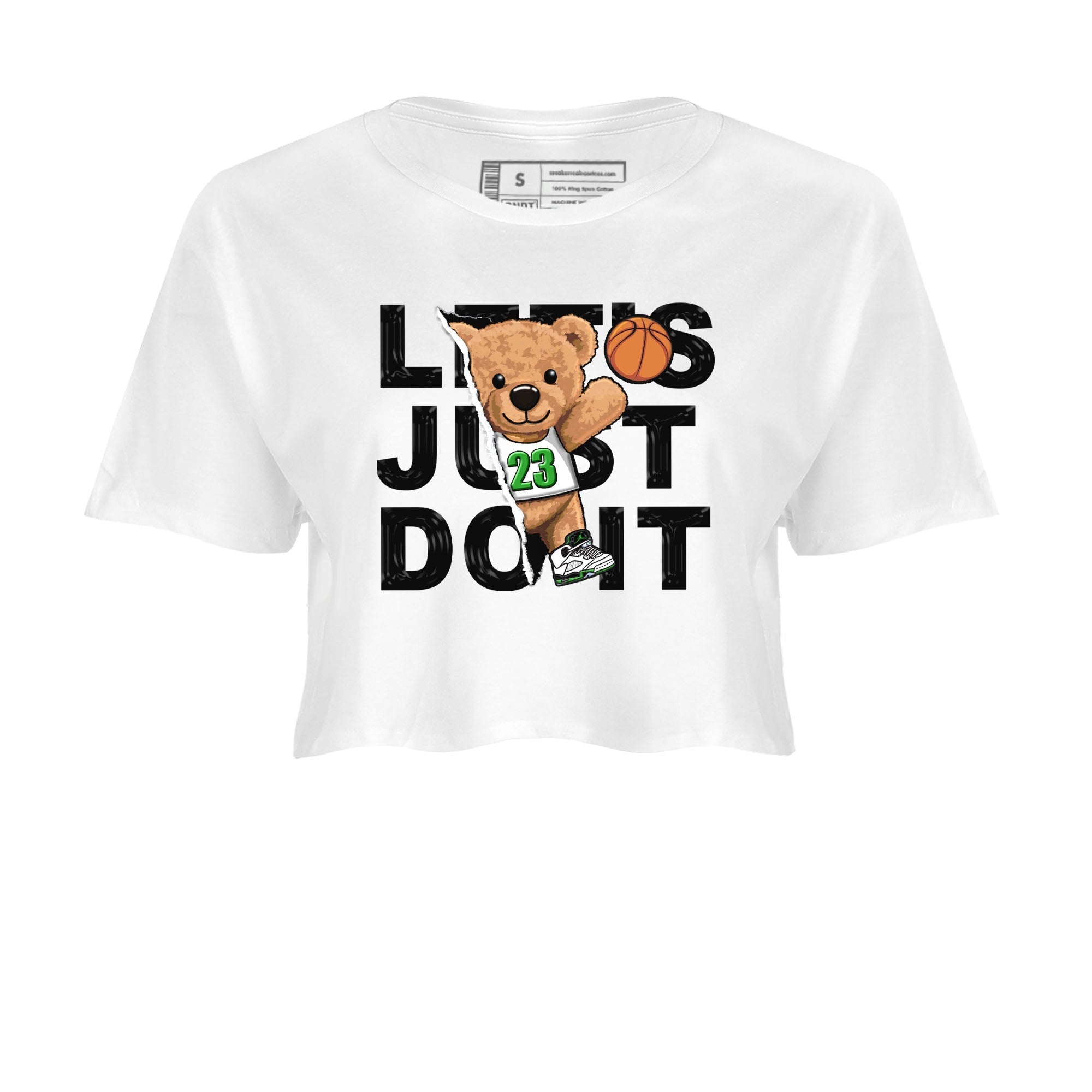 Rip Out Bear snkmatch Women's Top - Air Jordan 5 Lucky Green
