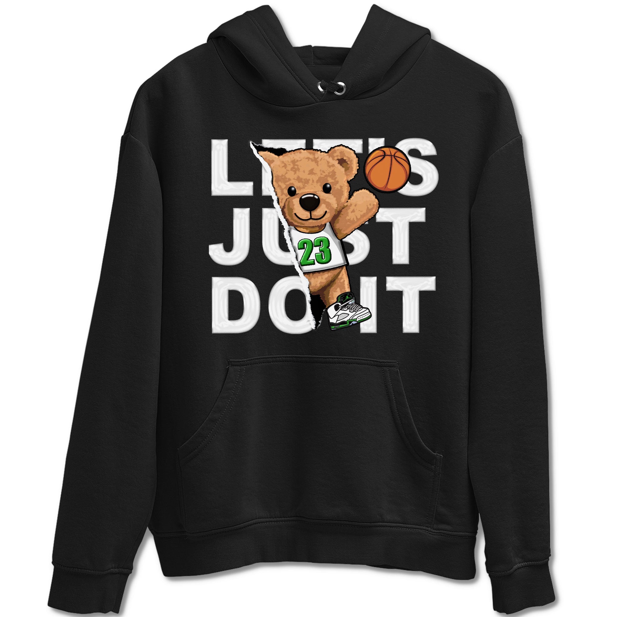 Rip Out Bear snkmatch Tees - Air Jordan 5 Lucky Green