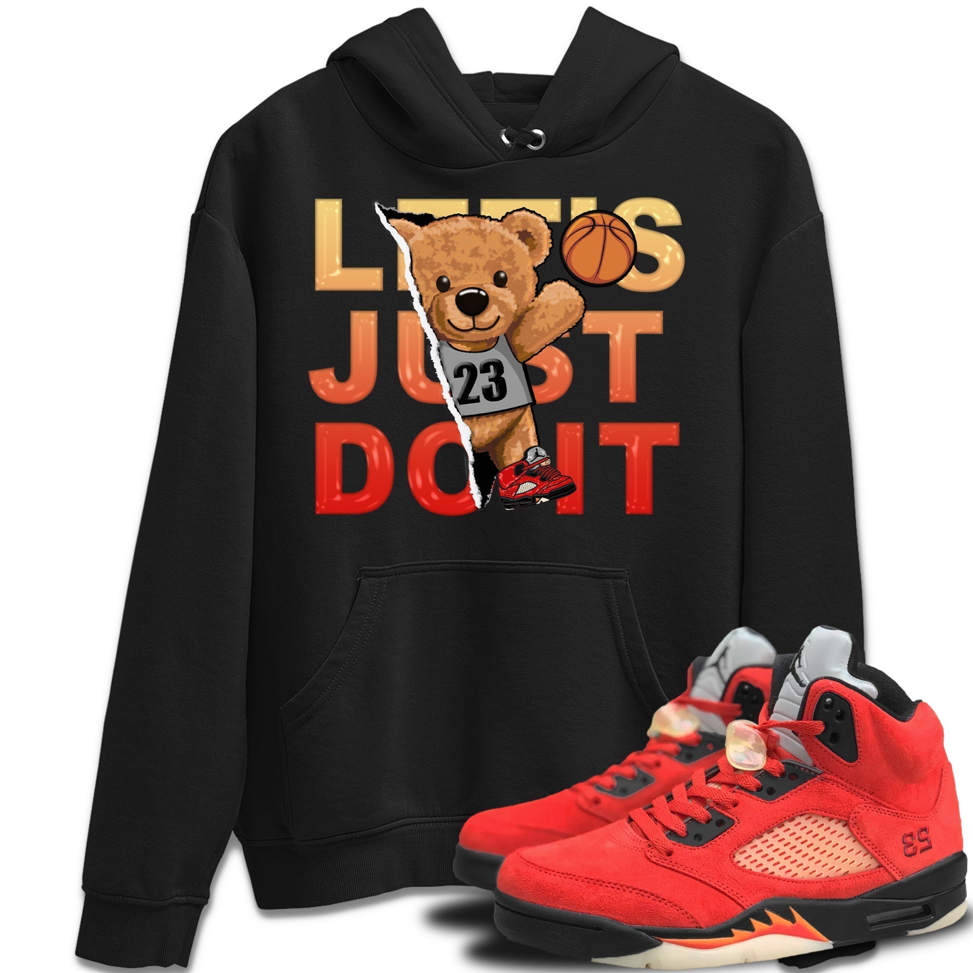 Rip Out Bear Unisex Tops - Air Jordan 5 Mars For Her