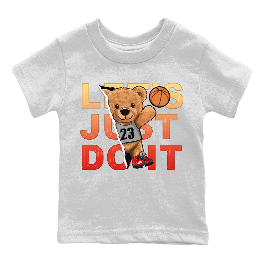 Rip Out Bear Kids Tops - Air Jordan 5 Mars For Her