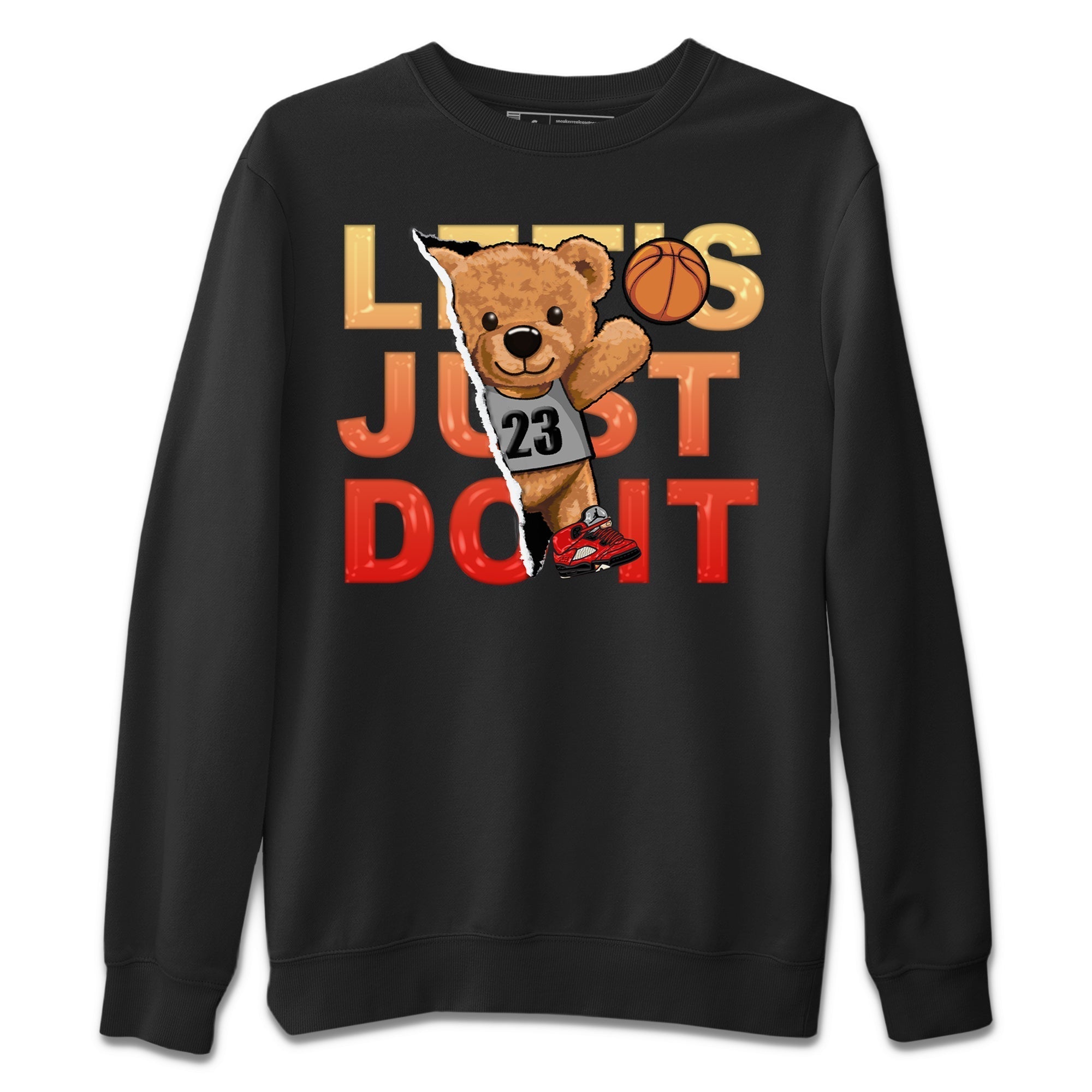 Rip Out Bear Unisex Tops - Air Jordan 5 Mars For Her