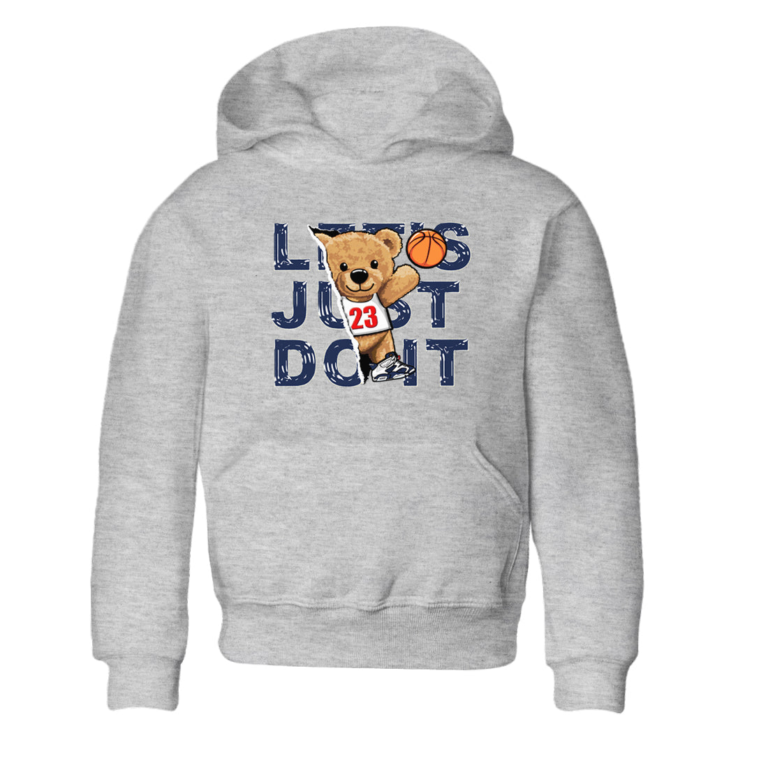 Rip Out Bear snkmatch Tees Kids - Air Jordan 6 White And Midnight Navy