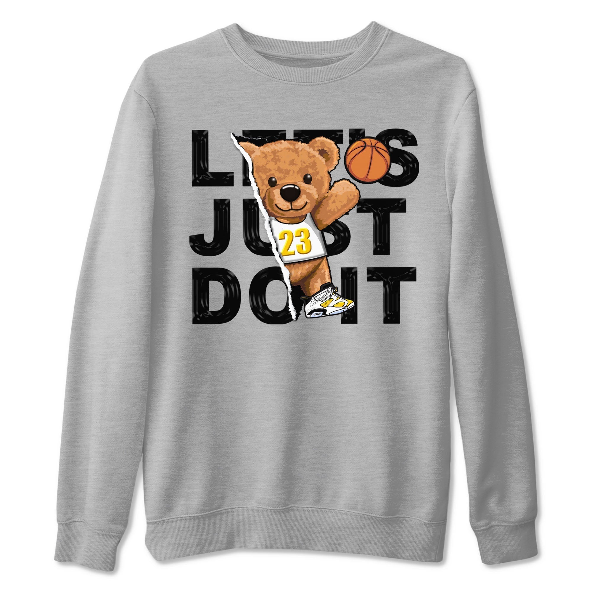 Rip Out Bear snkmatch Tees - Air Jordan 6 Yellow Ochre