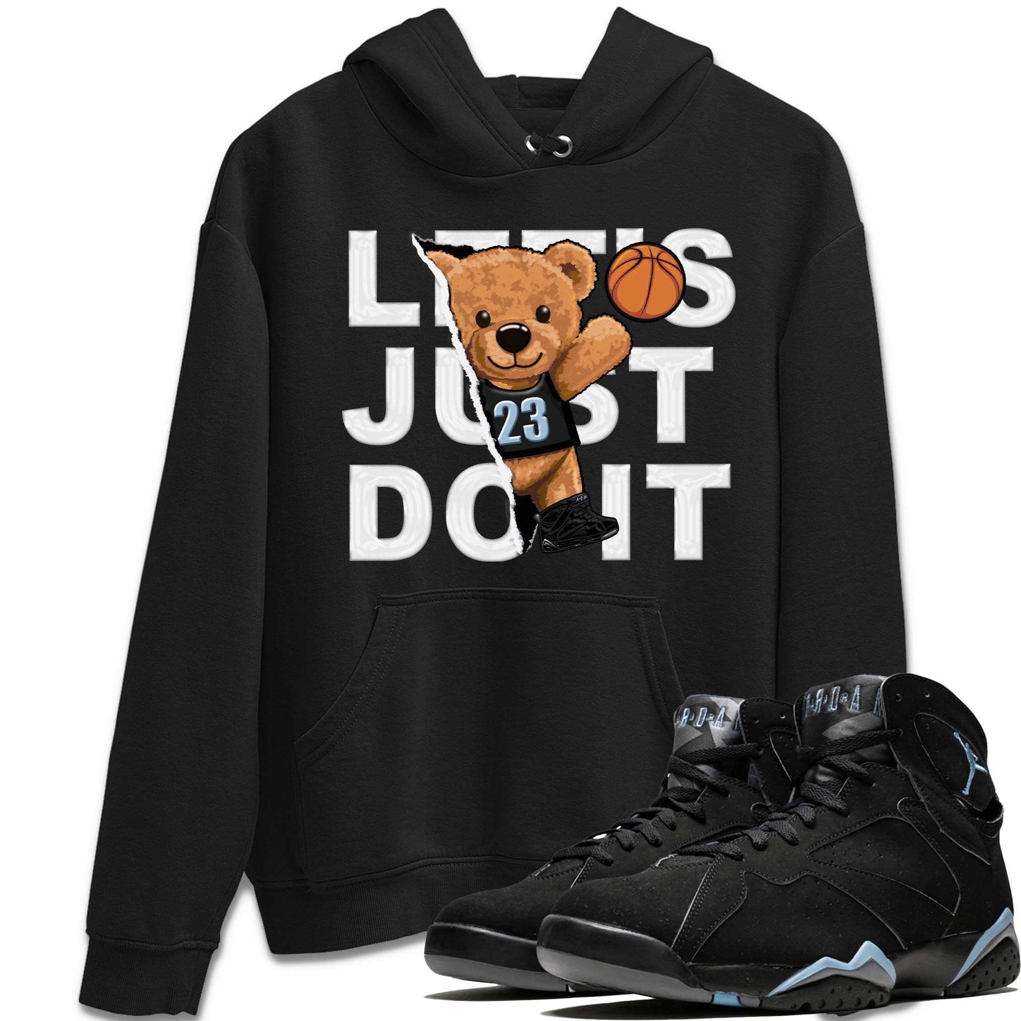 Rip Out Bear snkmatch Tee - Air Jordan 7 Chambray