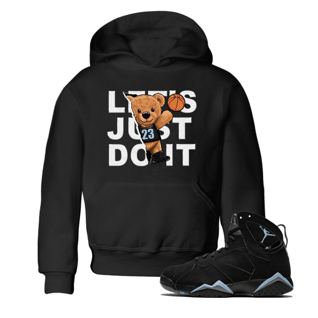 Rip Out Bear snkmatch Tee Kids - Air Jordan 7 Chambray