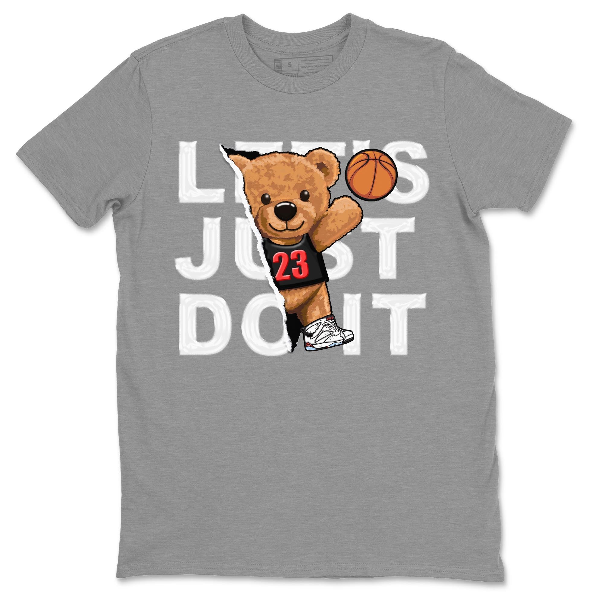 Rip Out Bear snkmatch Tee - Air Jordan 7 White Infrared