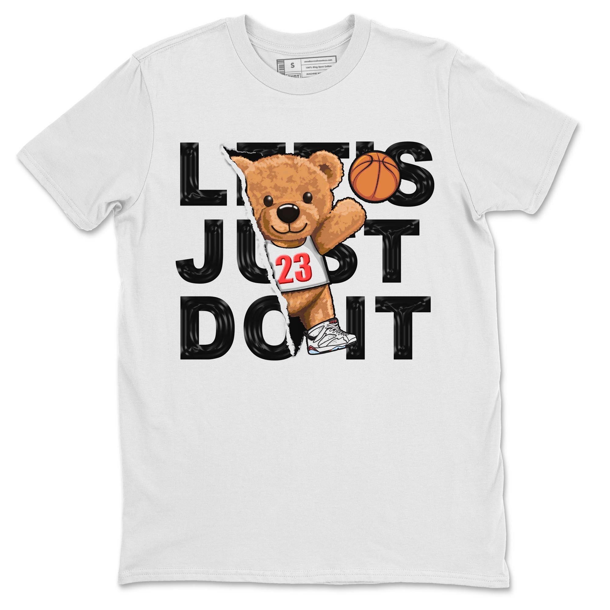 Rip Out Bear snkmatch Tee - Air Jordan 7 White Infrared