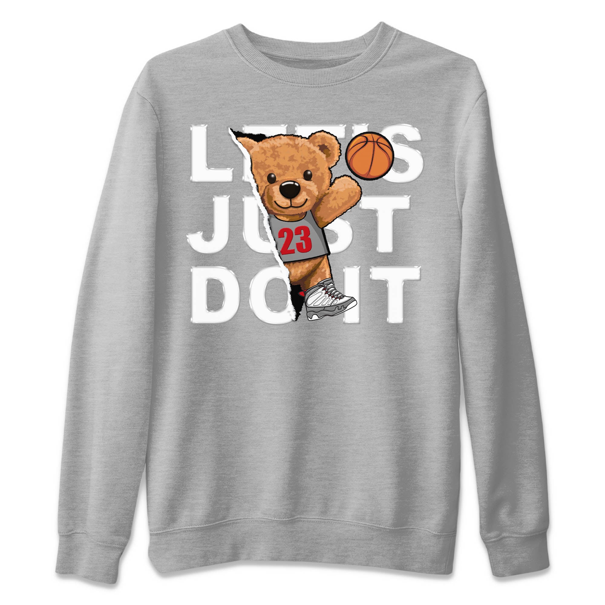 Rip Out Bear Unisex Tops - Air Jordan 9 Fire Red