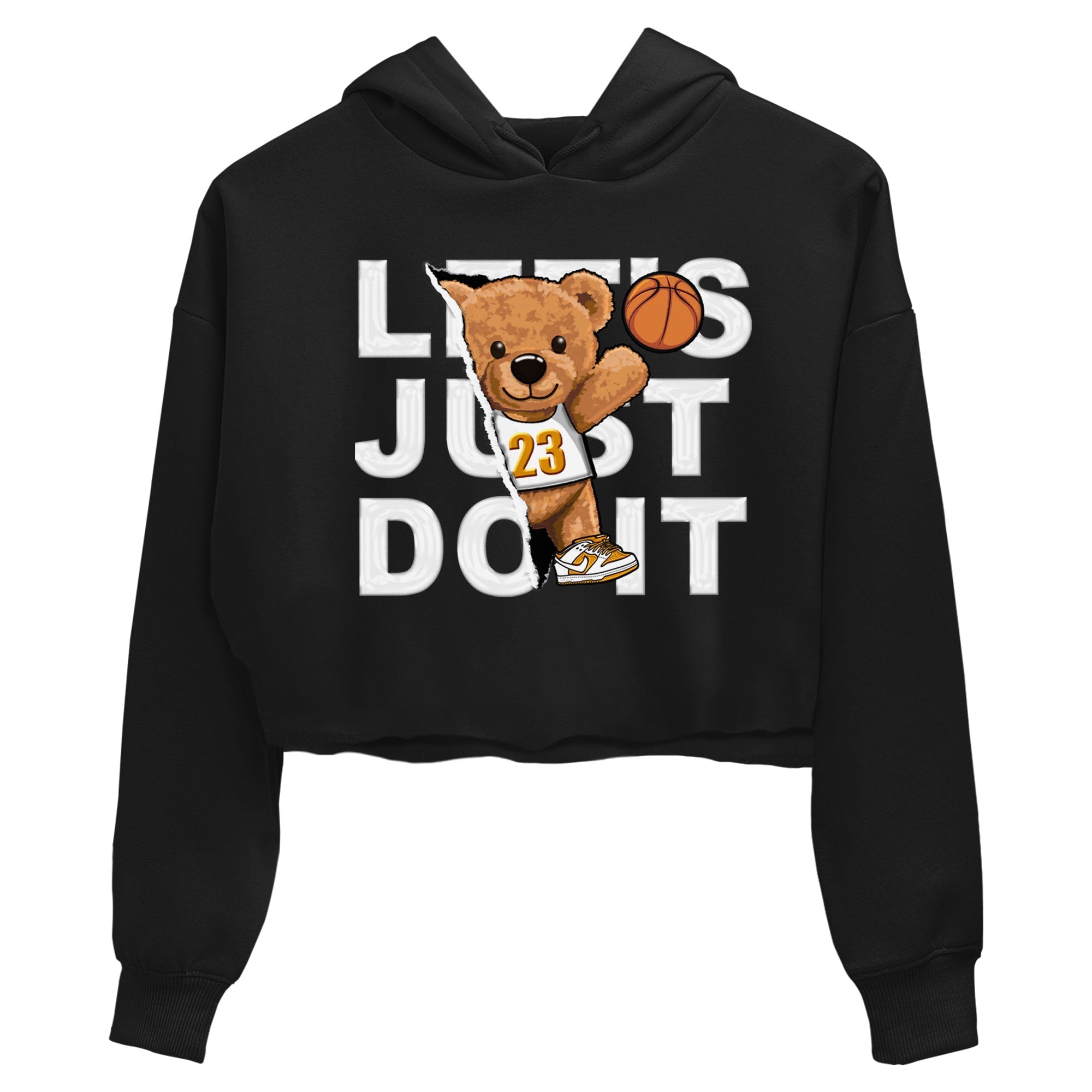 Rip Out Bear snkmatch Tees Crop Top - Dunk Dark Curry