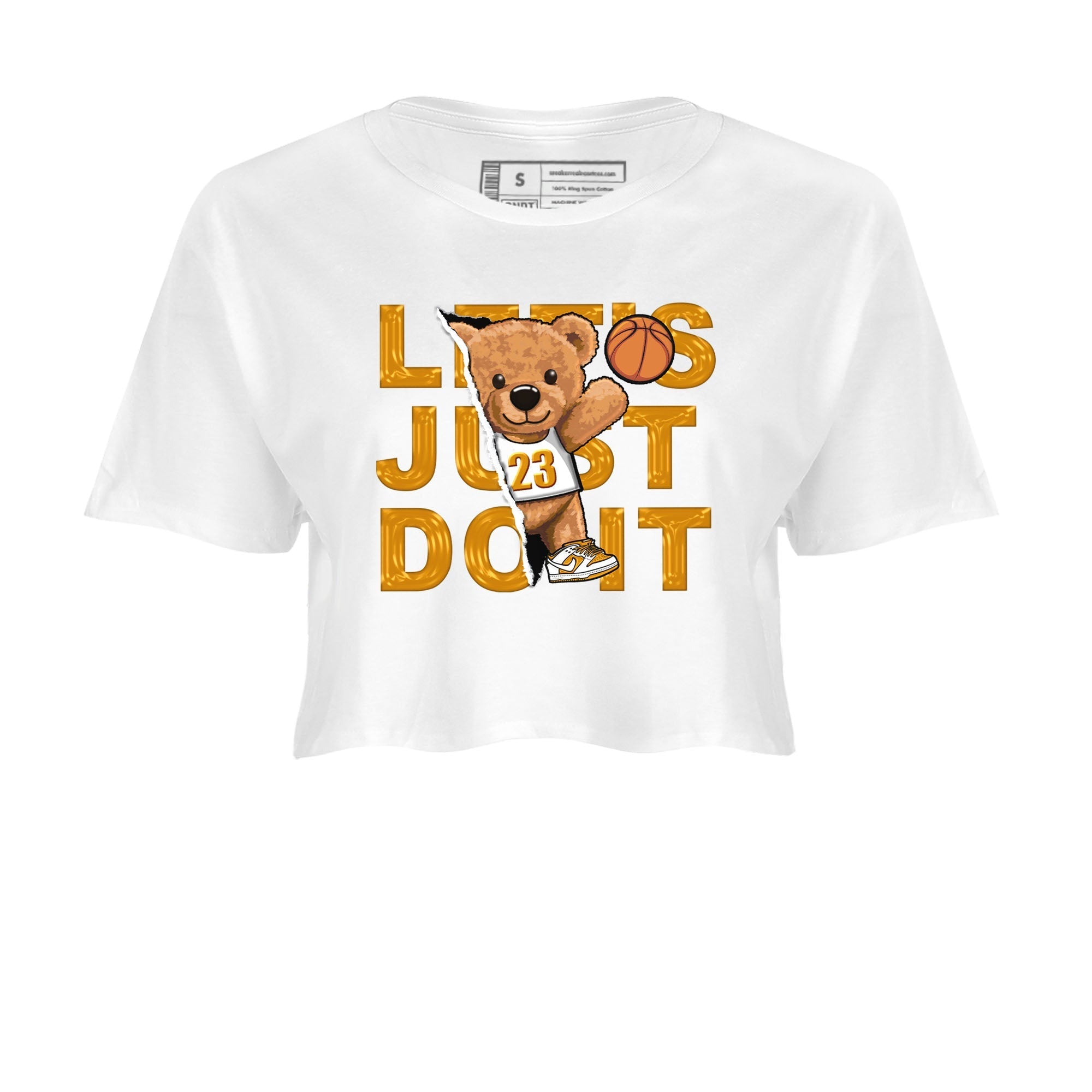 Rip Out Bear snkmatch Tees Crop Top - Dunk Dark Curry