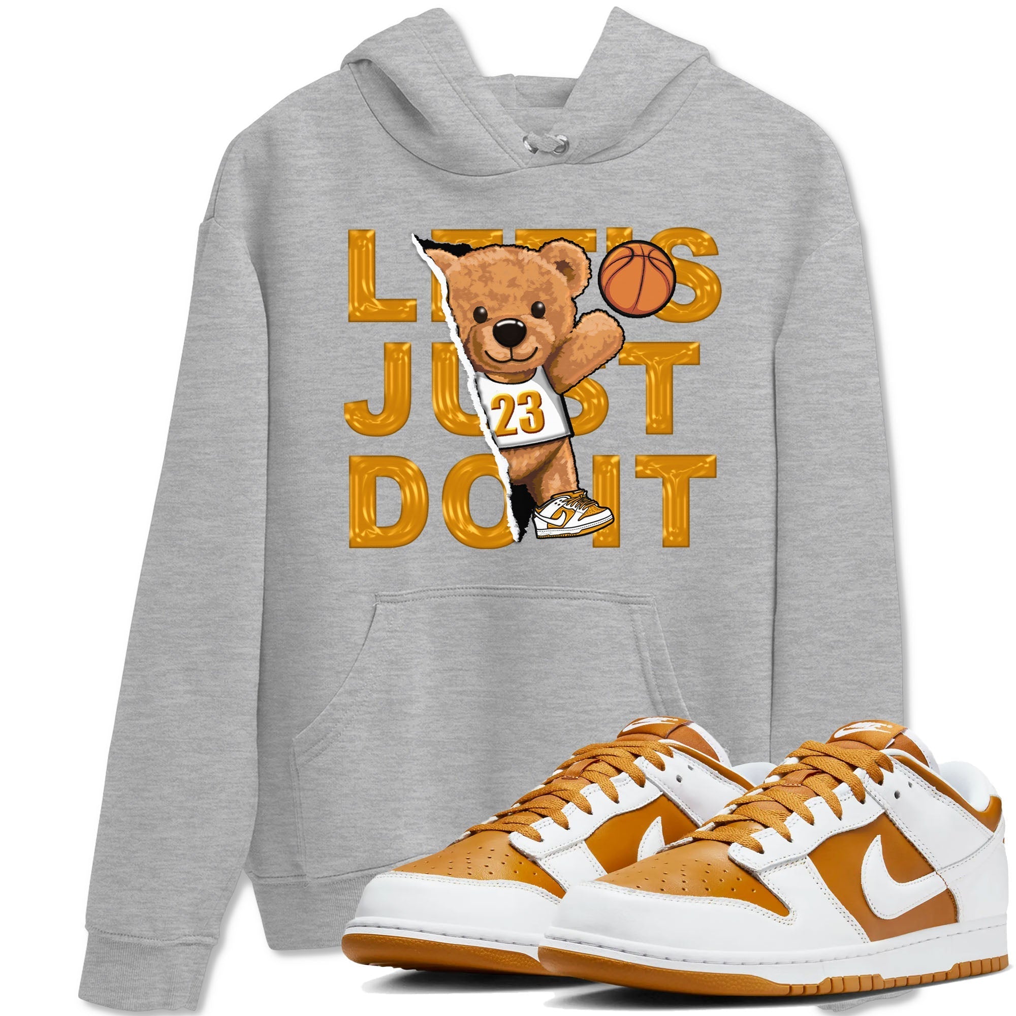 Rip Out Bear snkmatch Tees - Dunk Dark Curry