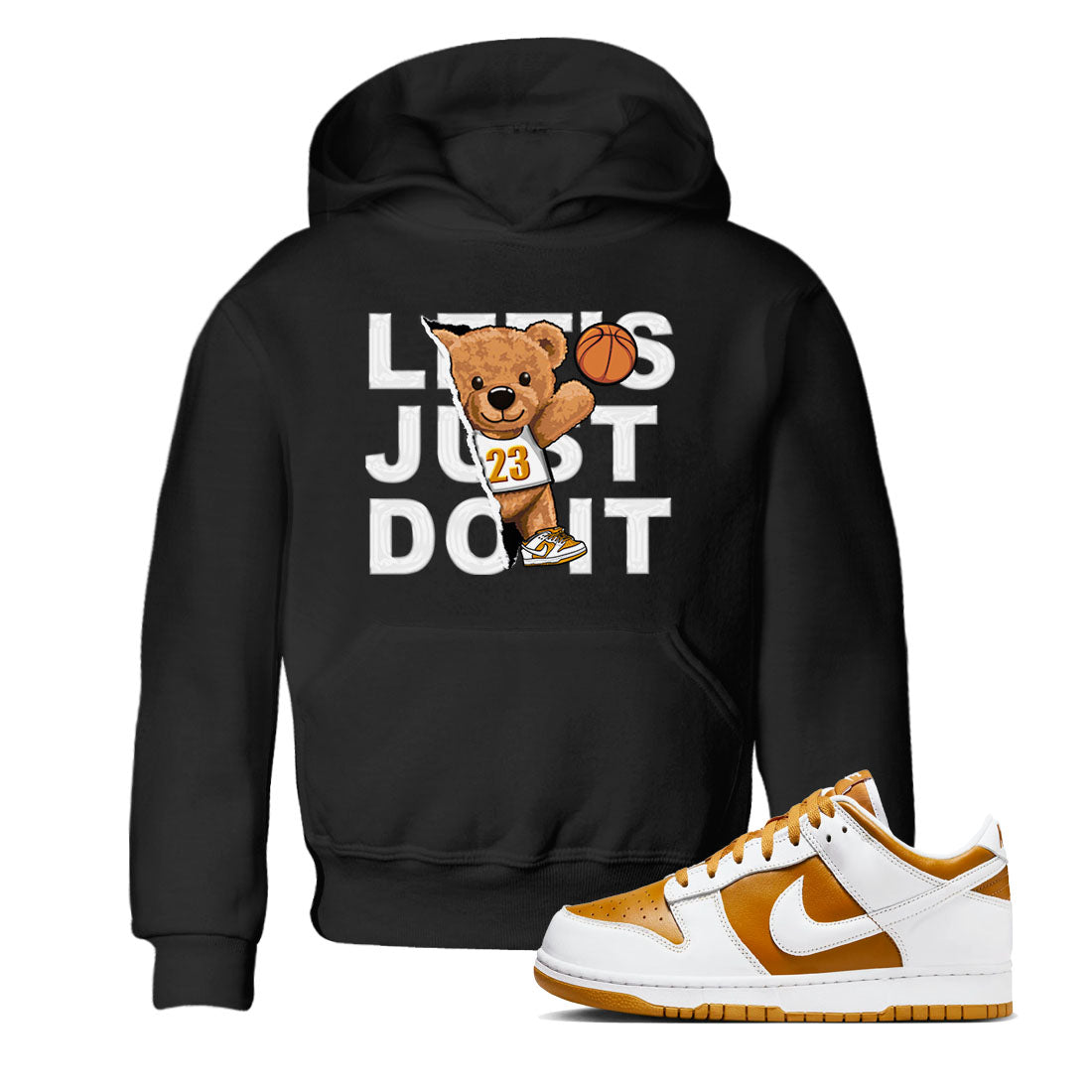 Rip Out Bear snkmatch Tees Kids - Dunk Dark Curry