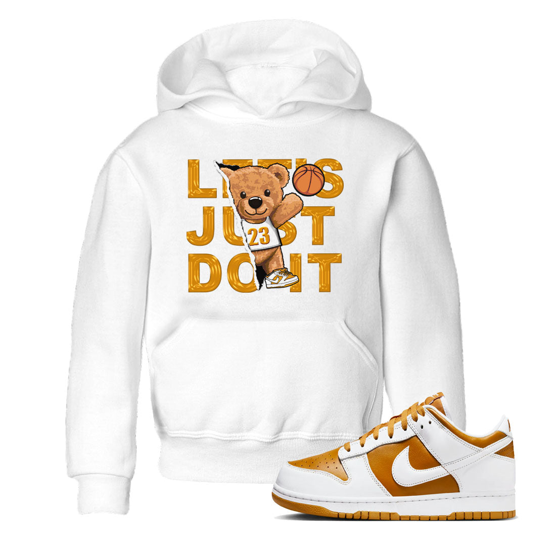 Rip Out Bear snkmatch Tees Kids - Dunk Dark Curry