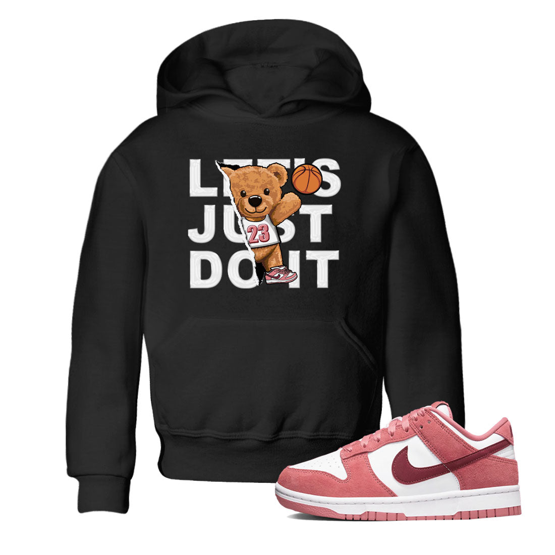 Rip Out Bear snkmatch Tees Kids - Dunk Valentines Day 2024