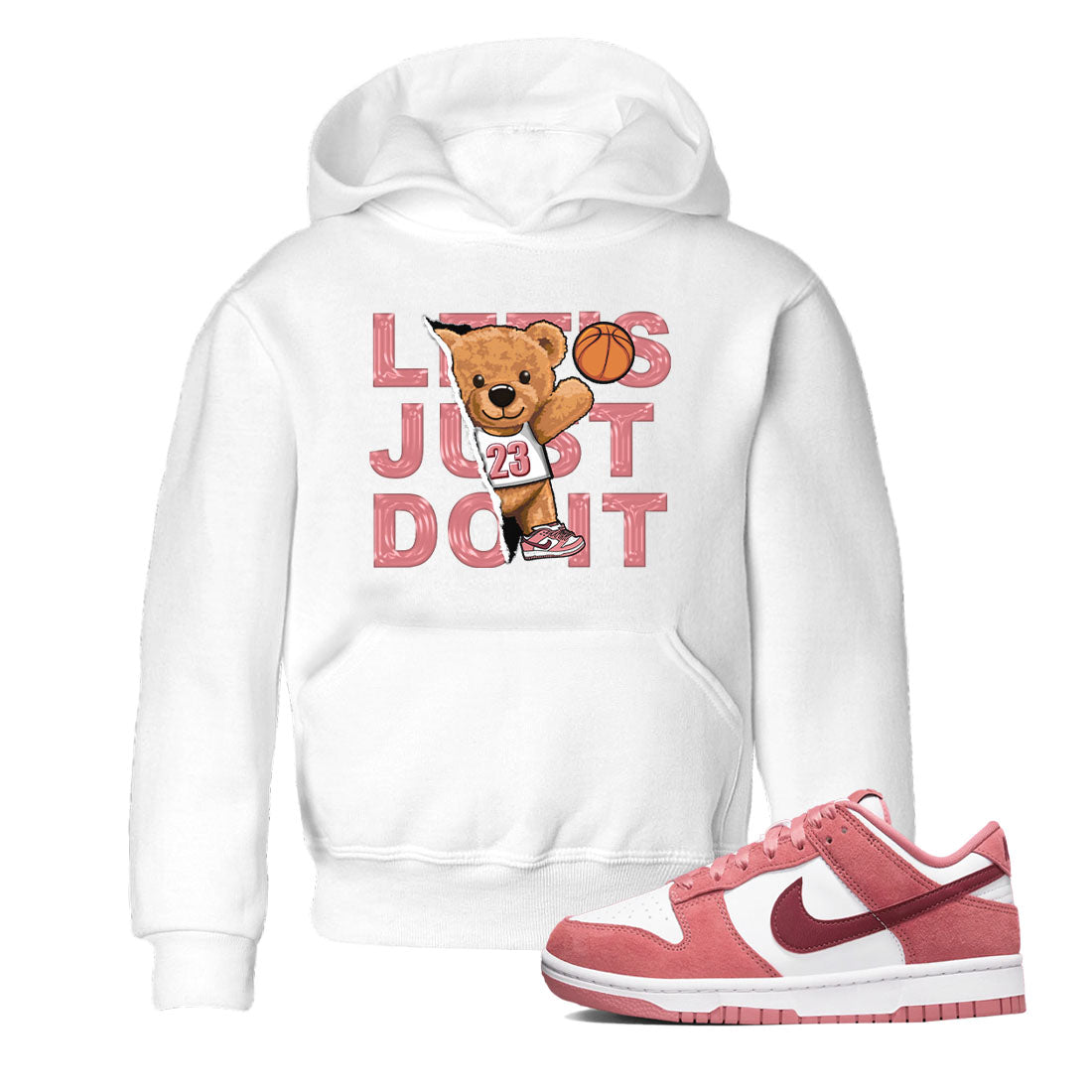 Rip Out Bear snkmatch Tees Kids - Dunk Valentines Day 2024