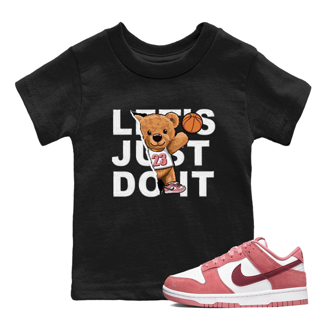Rip Out Bear snkmatch Tees Kids - Dunk Valentines Day 2024