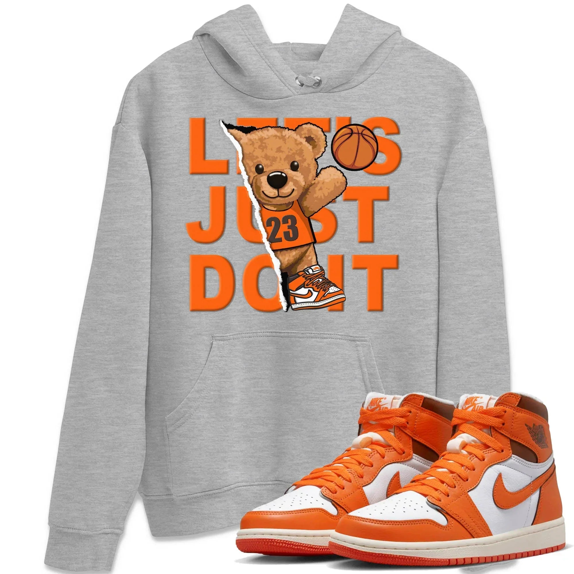 Rip Out Bear Unisex Tops - Air Jordan 1 Starfish