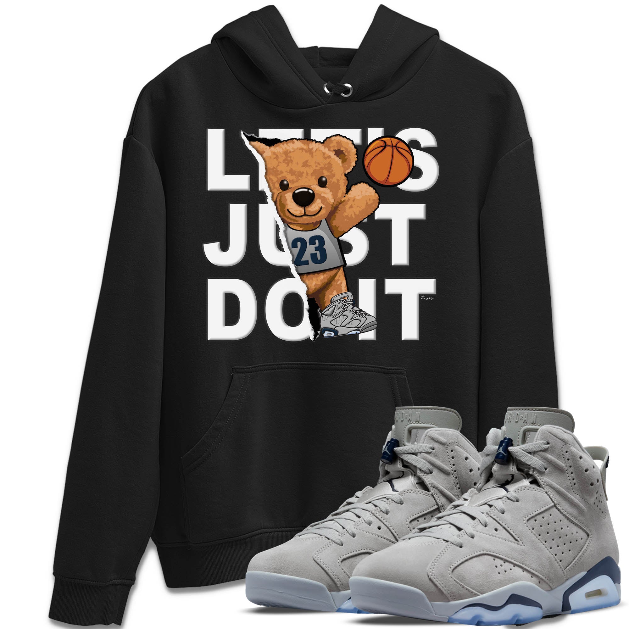 Rip Out Bear Unisex Tops - Air Jordan 6 Georgetown