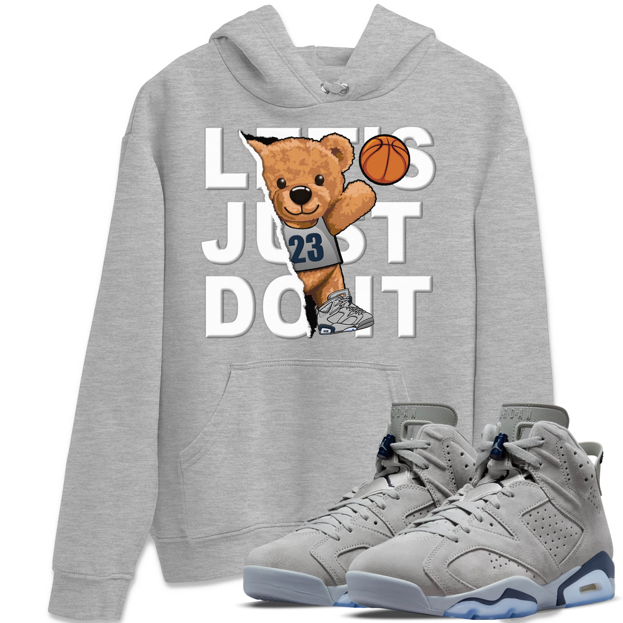 Rip Out Bear Unisex Tops - Air Jordan 6 Georgetown