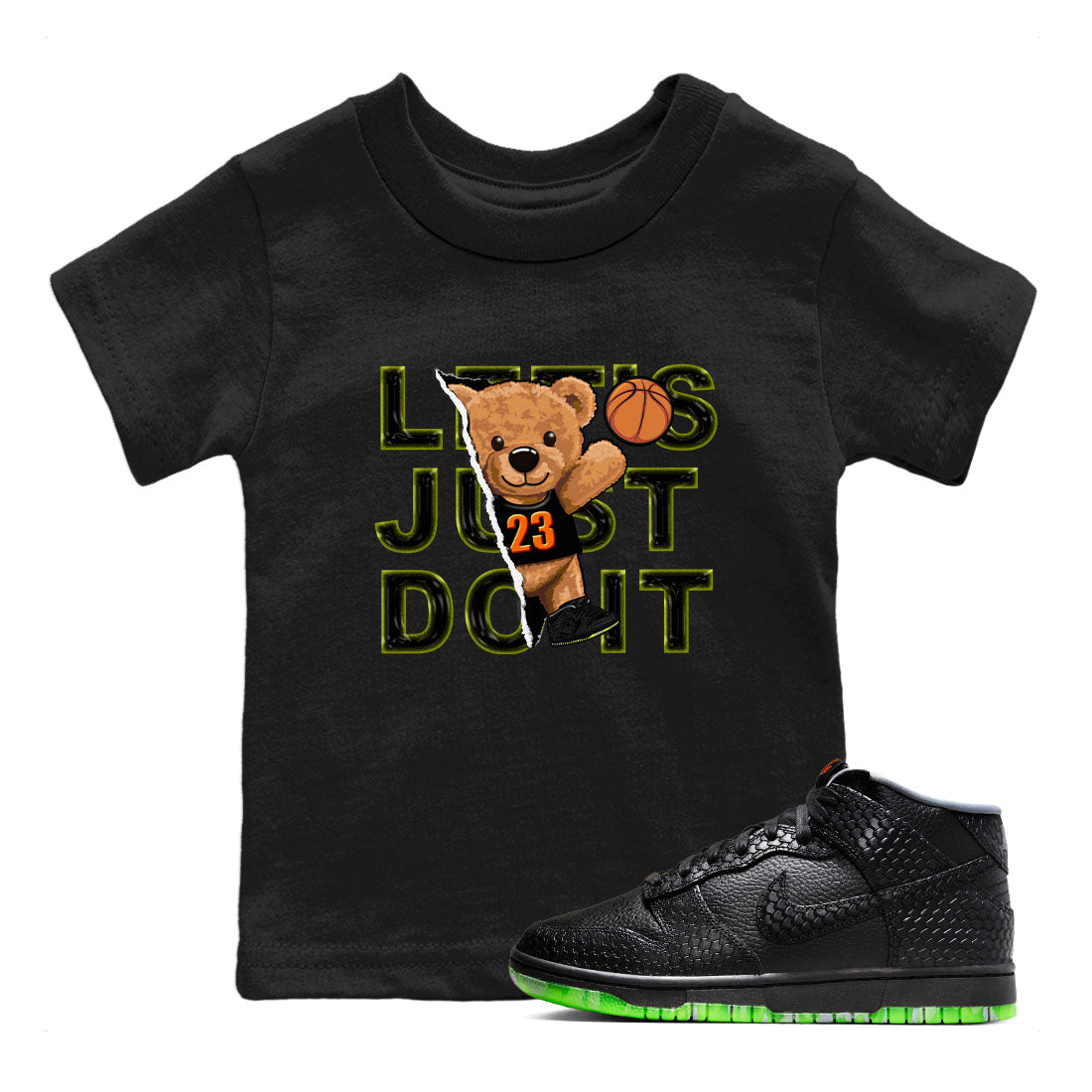 Rip Out Bear snkmatch Tee Kids - Dunk Halloween
