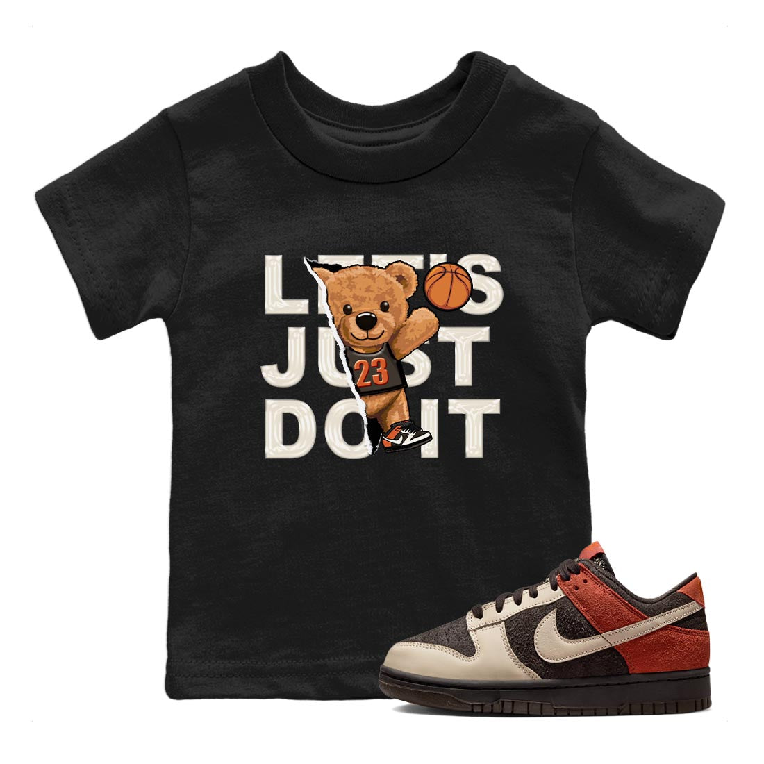Rip Out Bear snkmatch Tee Kids - Dunk Red Panda