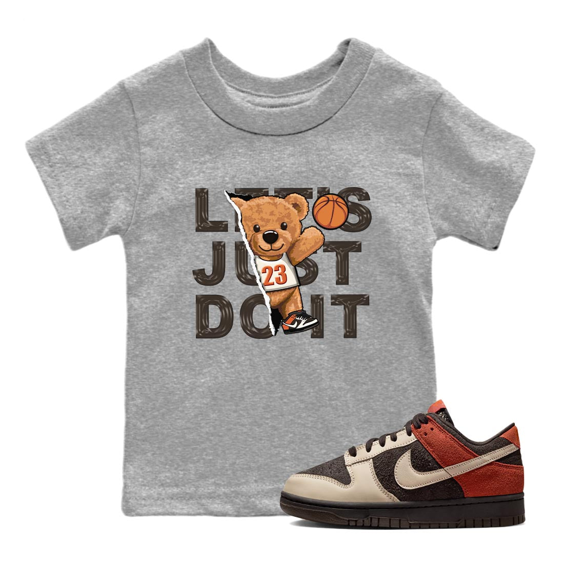 Rip Out Bear snkmatch Tee Kids - Dunk Red Panda