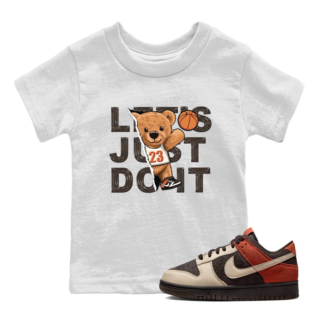 Rip Out Bear snkmatch Tee Kids - Dunk Red Panda