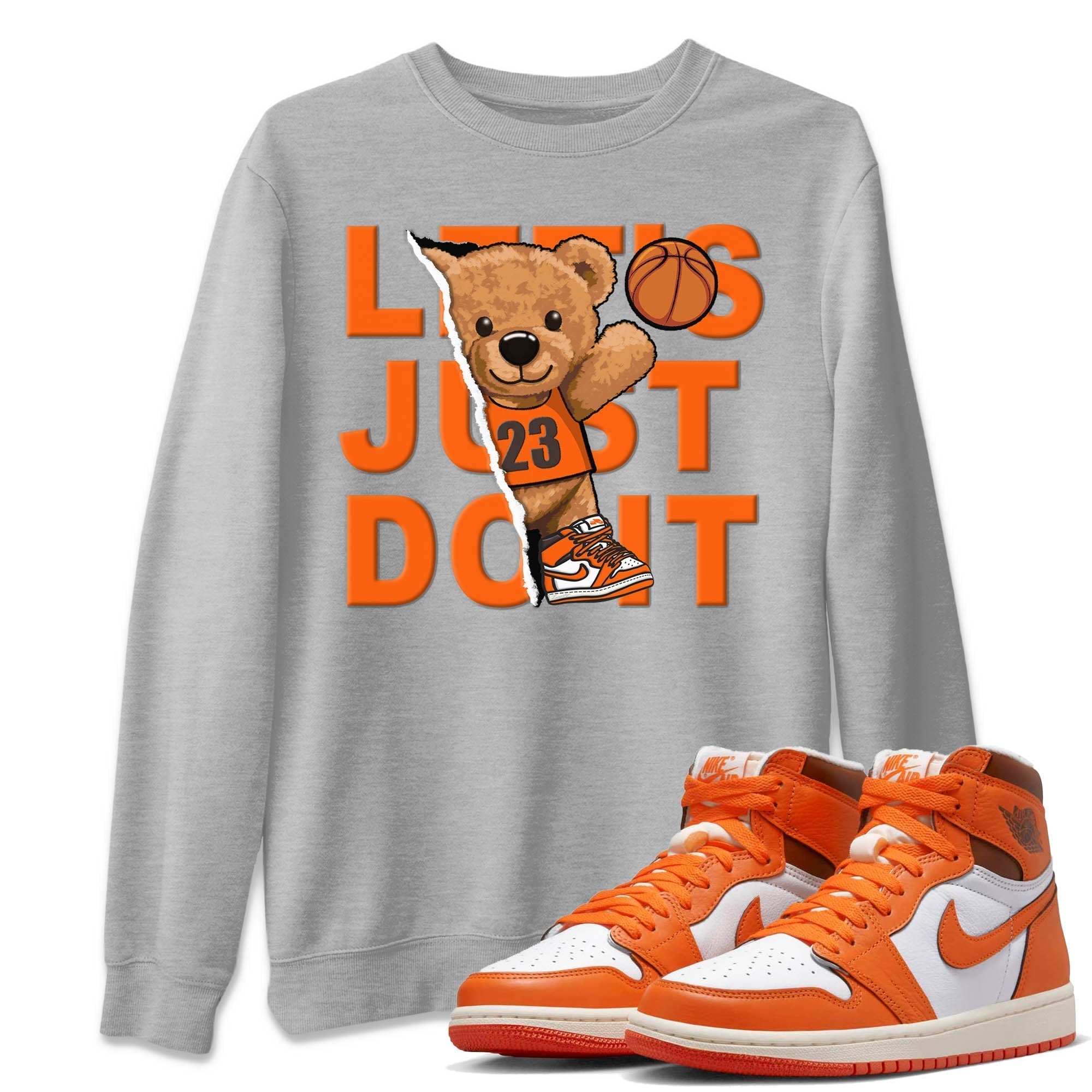 Rip Out Bear Unisex Tops - Air Jordan 1 Starfish