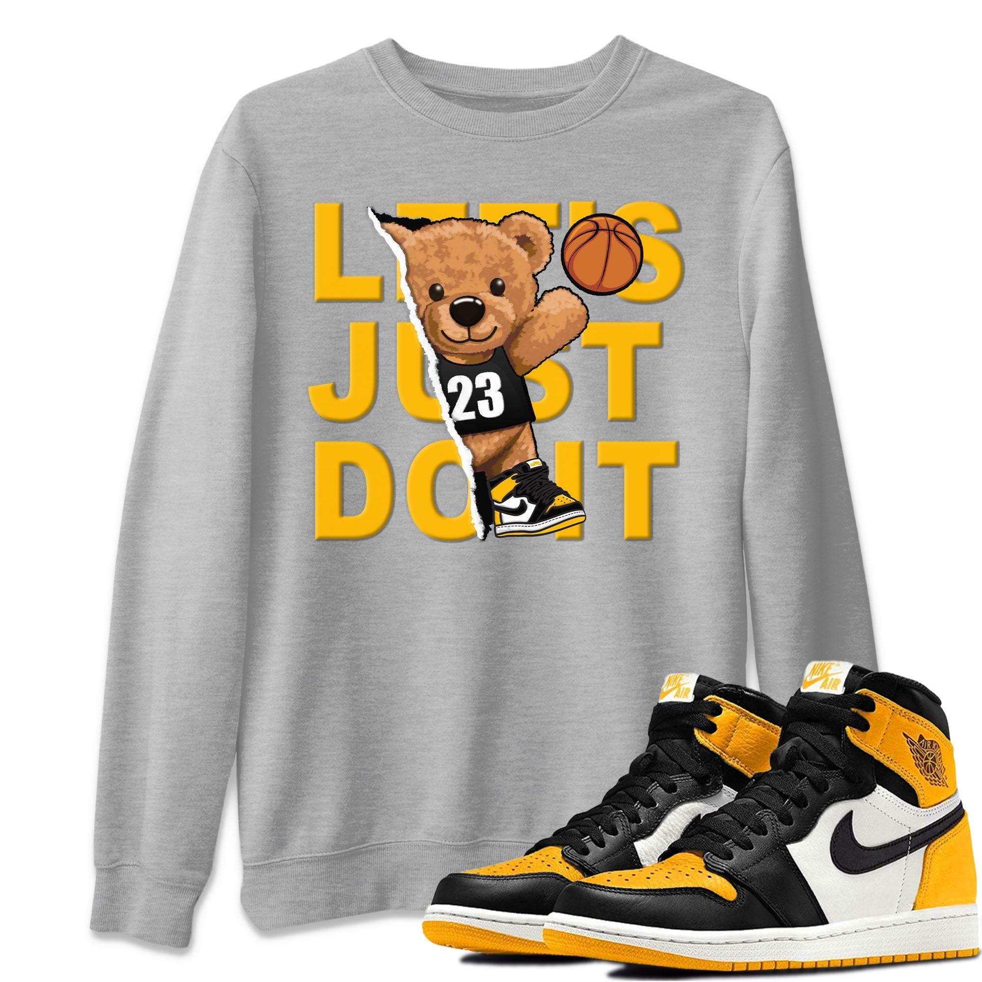 Rip Out Bear Unisex Tops - Air Jordan 1 Taxi