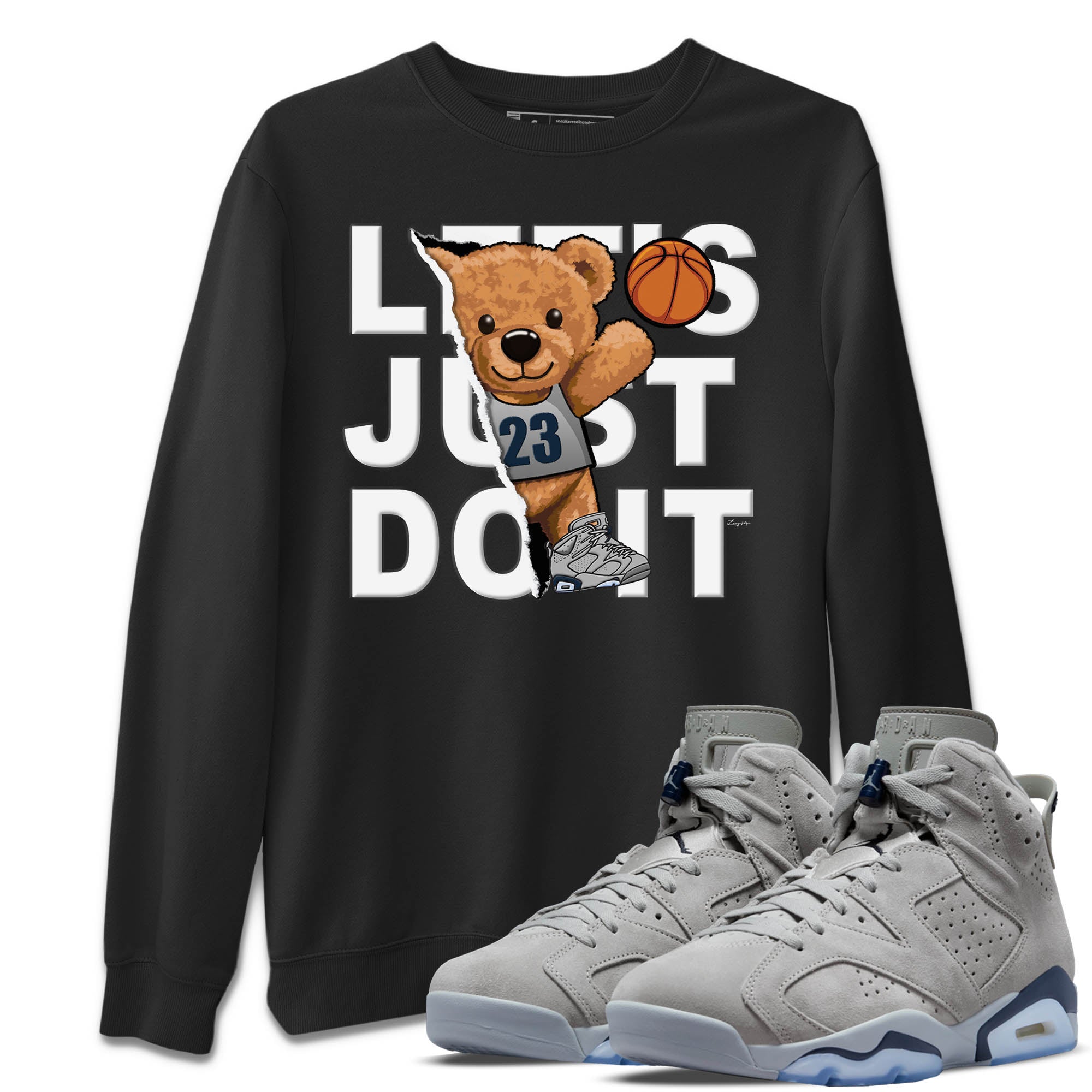 Rip Out Bear Unisex Tops - Air Jordan 6 Georgetown