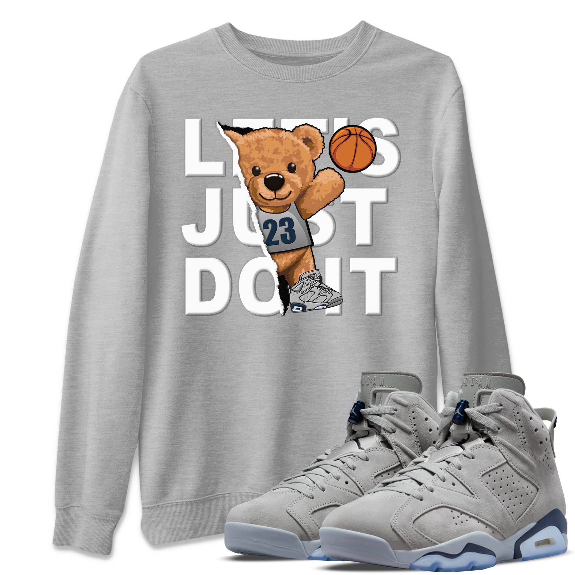 Rip Out Bear Unisex Tops - Air Jordan 6 Georgetown
