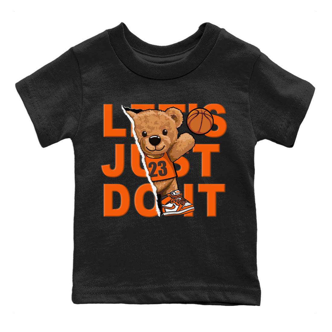 Rip Out Bear Kids Tops - Air Jordan 1 Starfish