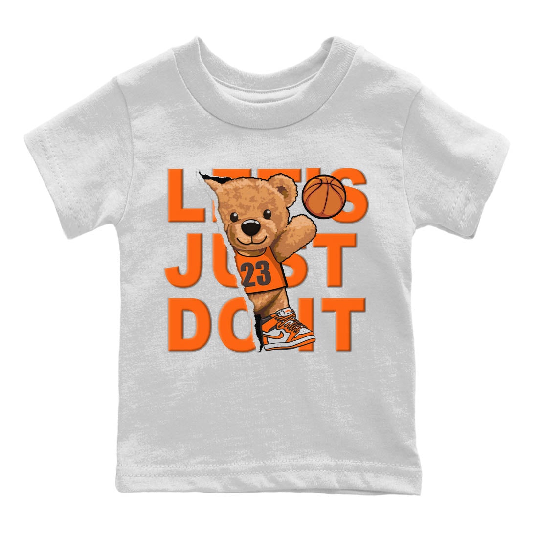 Rip Out Bear Kids Tops - Air Jordan 1 Starfish