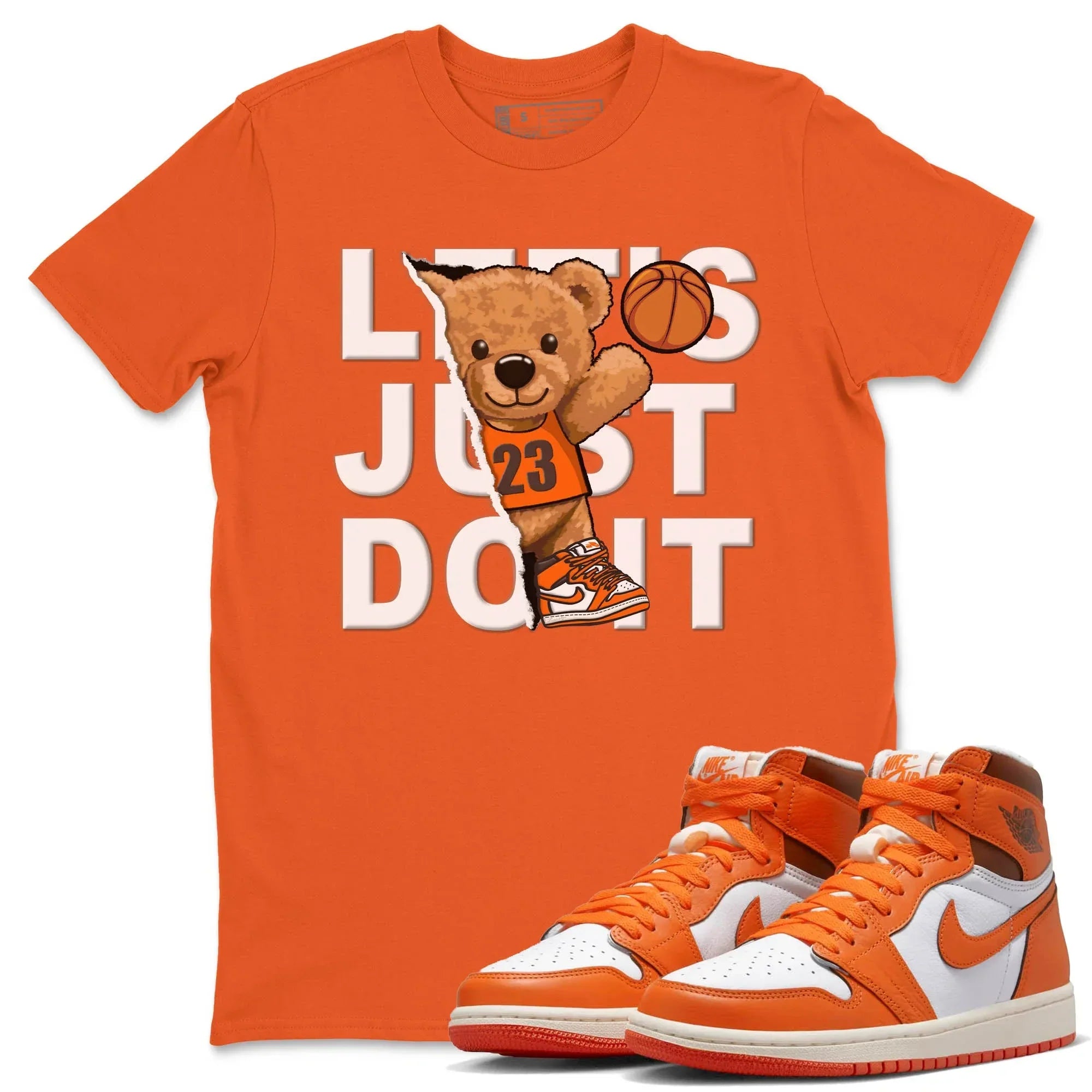 Rip Out Bear Unisex Tops - Air Jordan 1 Starfish