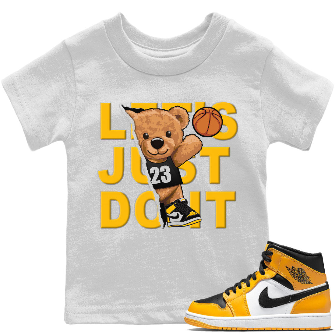 Rip Out Bear Kids Tops - Air Jordan 1 Taxi