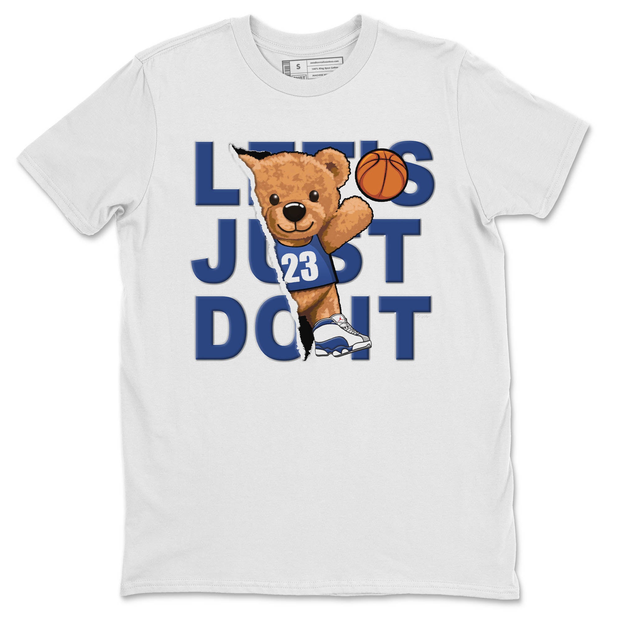 Rip Out Bear Unisex Tops - Air Jordan 13 French Blue