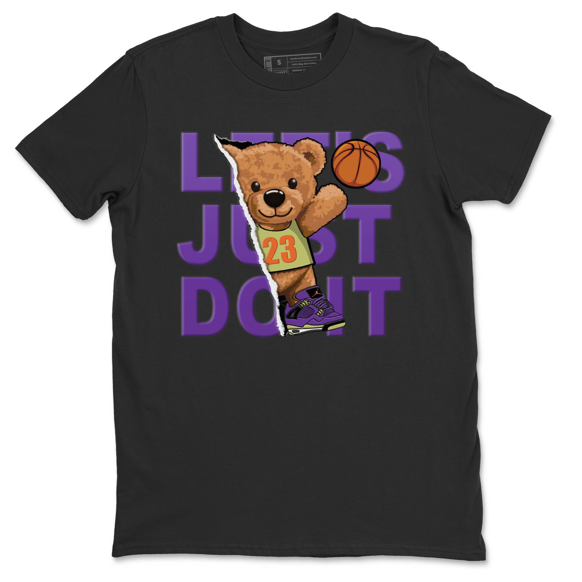 Rip Out Bear Unisex Tops - Air Jordan 4 Canyon Purple