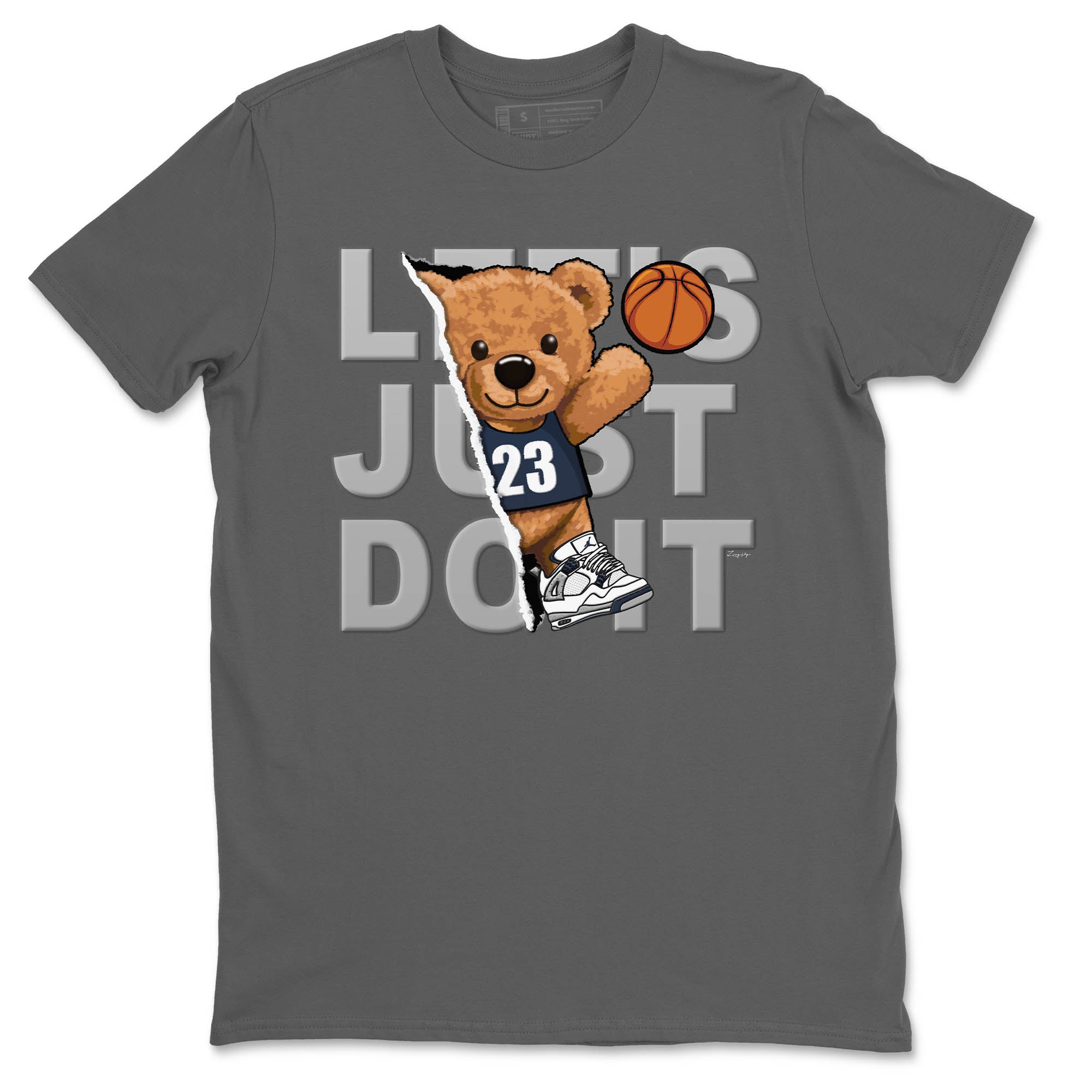 Rip Out Bear Unisex Tops - Air Jordan 4 Midnight Navy