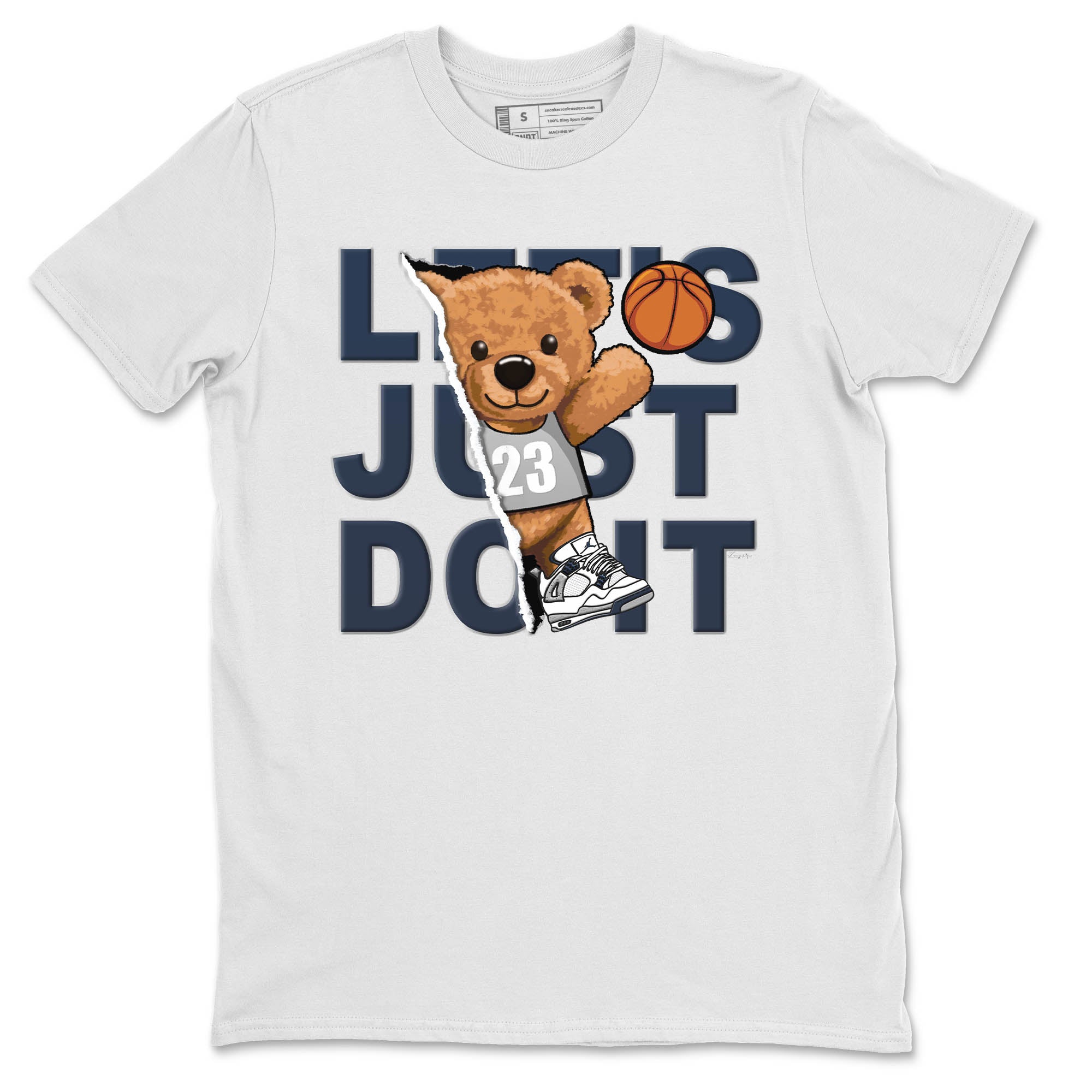 Rip Out Bear Unisex Tops - Air Jordan 4 Midnight Navy